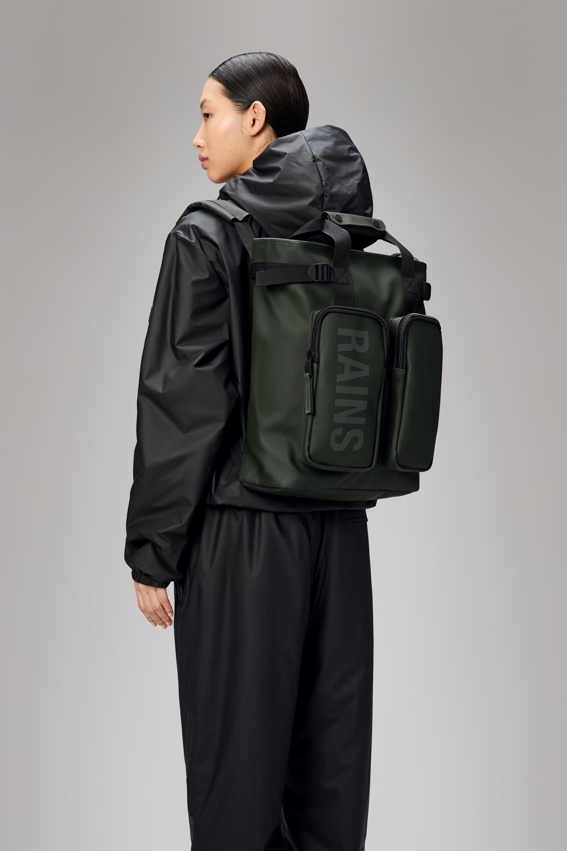 RAINS Texel Tote Backpack Green Backpack