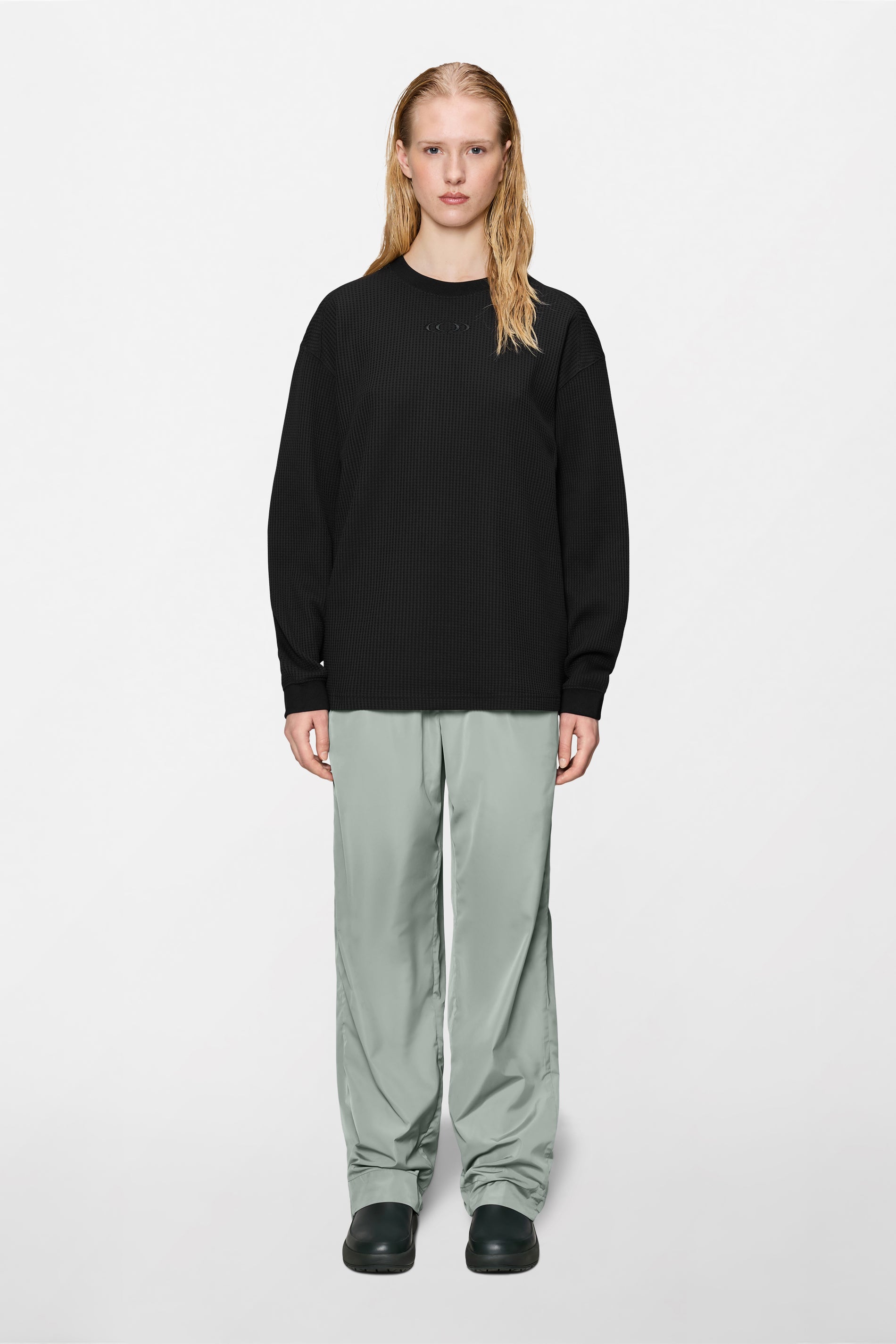 Waffle Long Sleeve T-shirt Splash