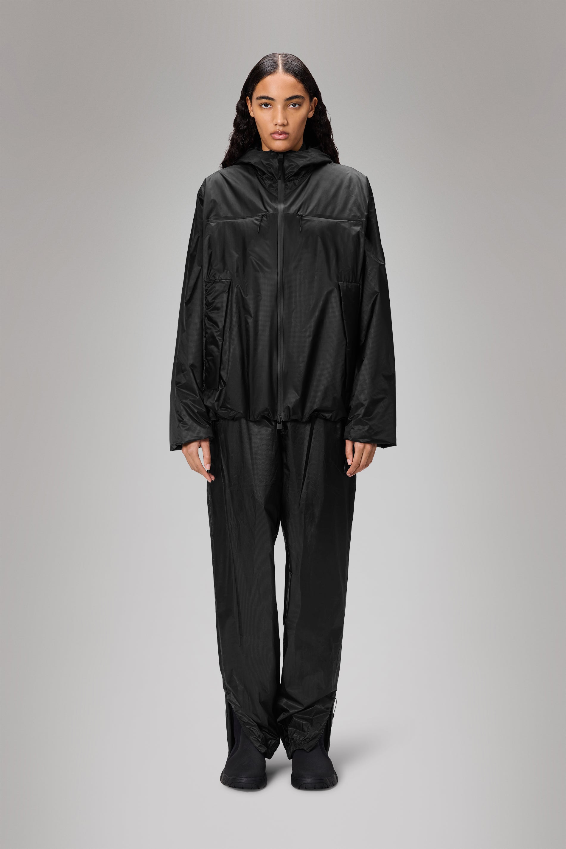 RAINS Kauto Insulated Pocket Jacket Black Jacket