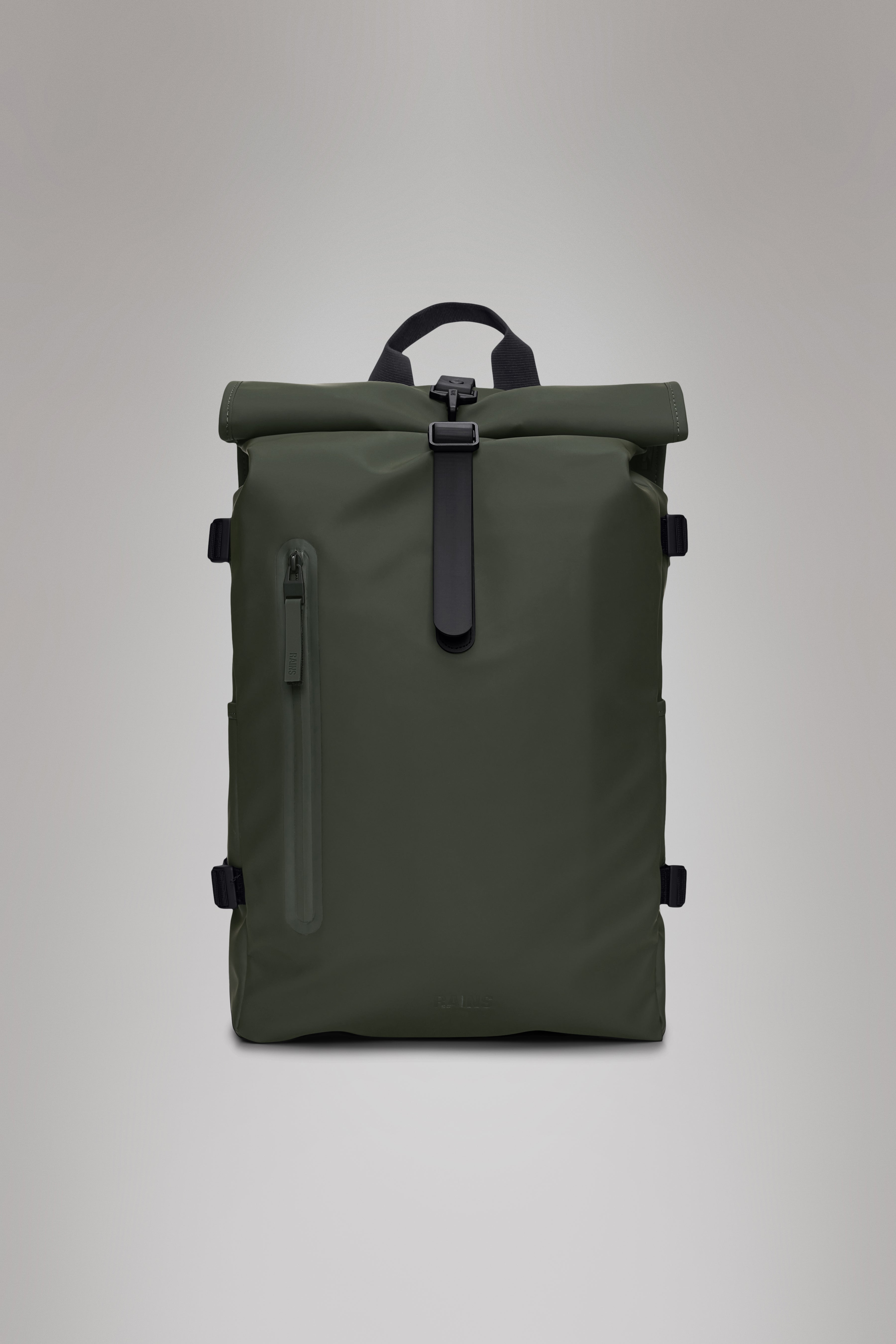 RAINS Rolltop Rucksack Large Green Backpack