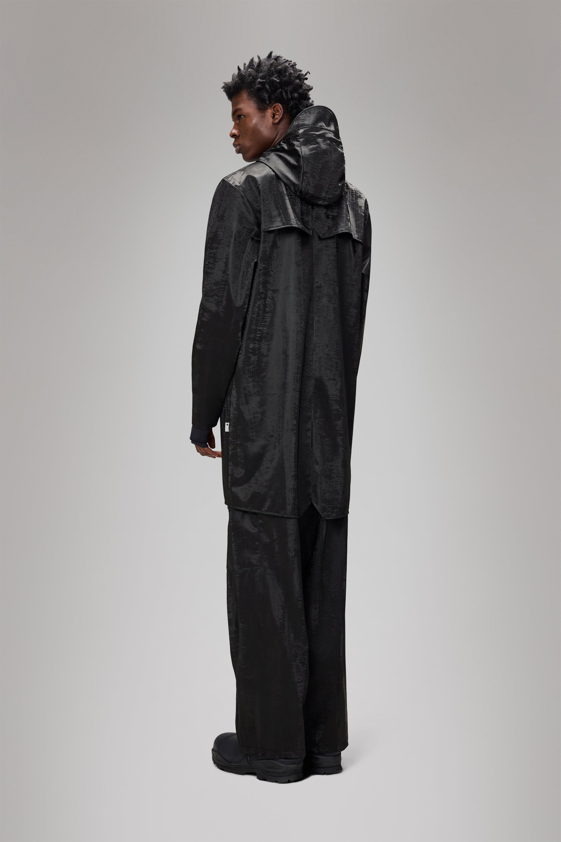 RAINS Long Jacket Coal Jacket