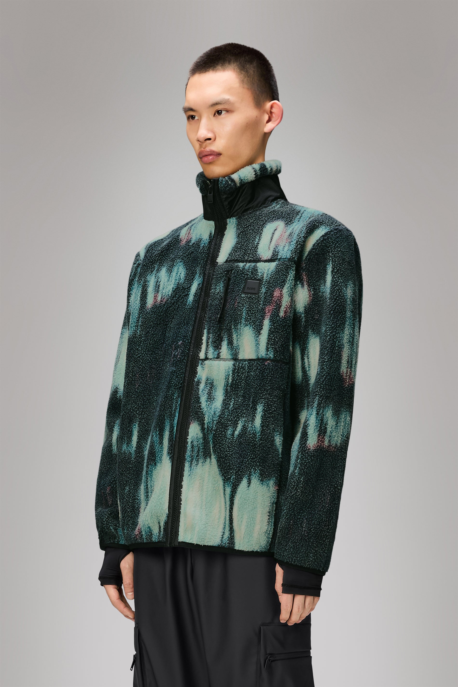 RAINS Yermo Fleece Jacket Blur Jacket