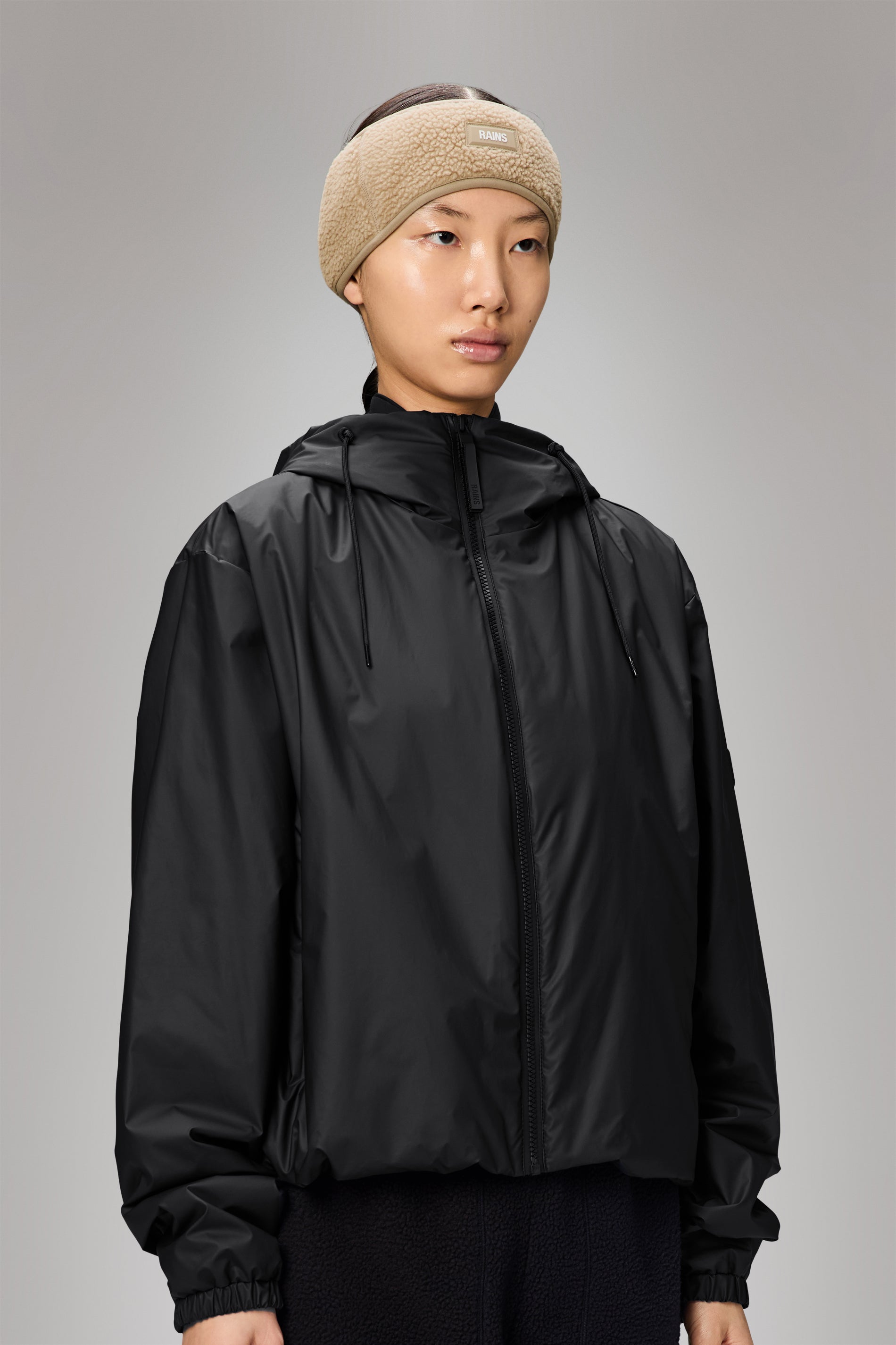 RAINS Fleece Headband Beige Headwear