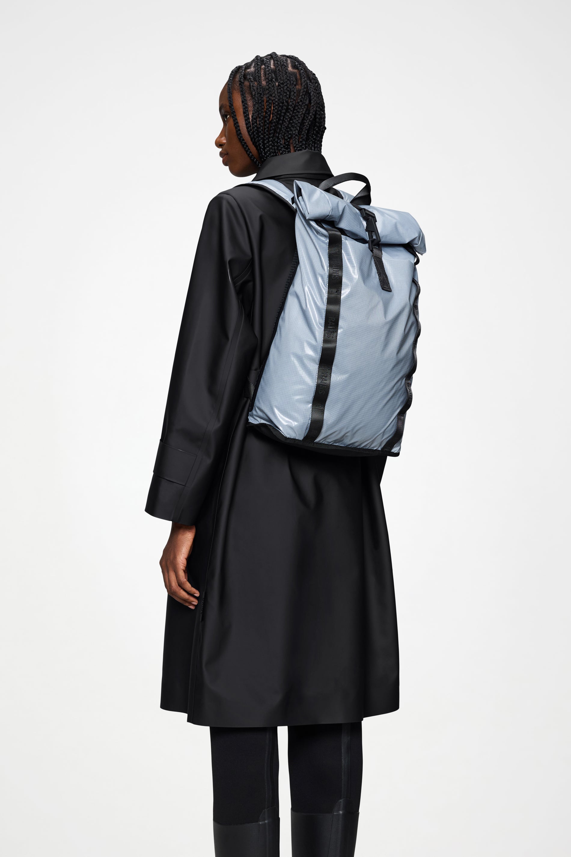 RAINS Sibu Rolltop Rucksack Pool 16L H46 x D12 x W30 cm Backpack