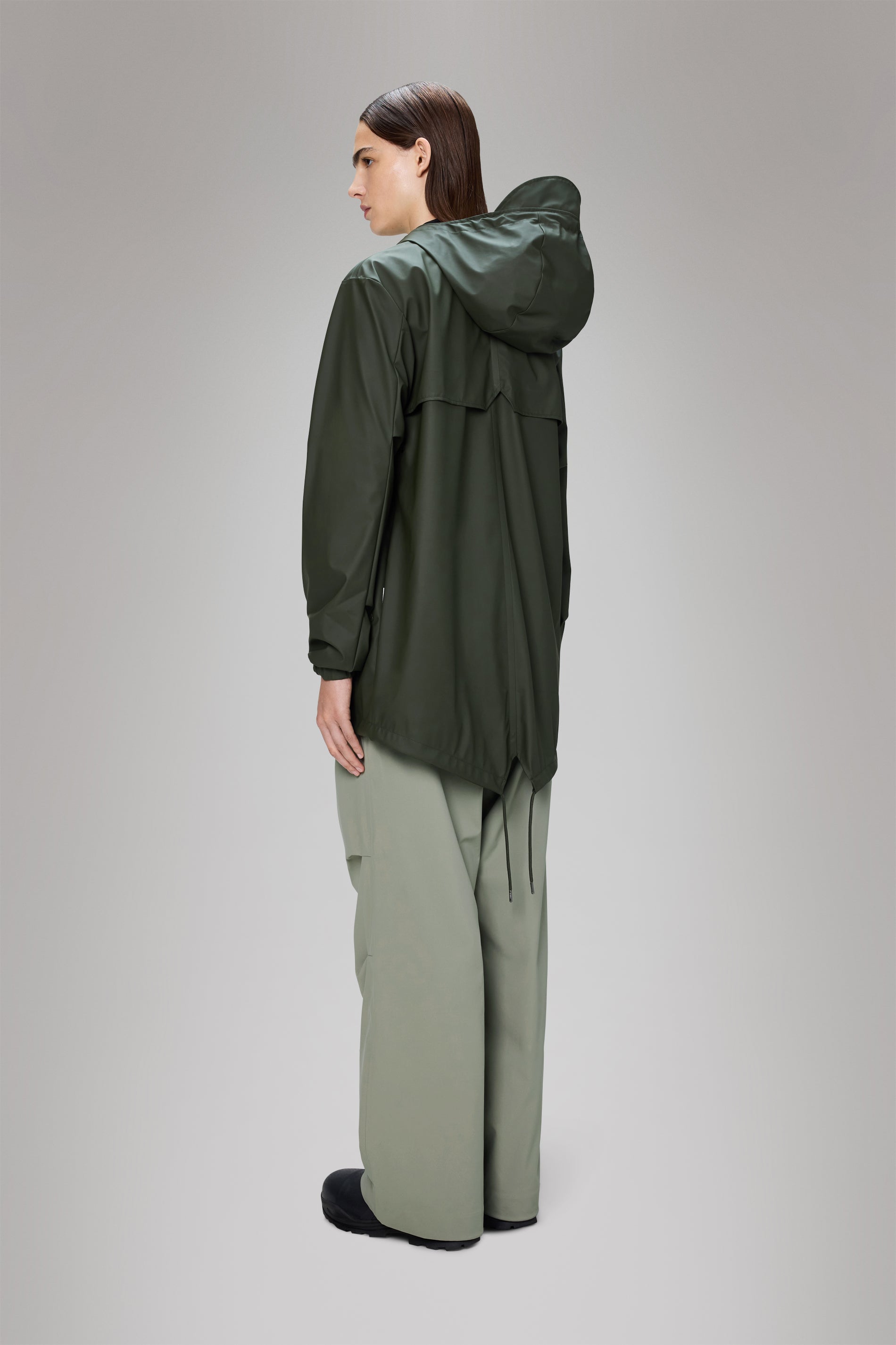 RAINS Fishtail Jacket Green Jacket