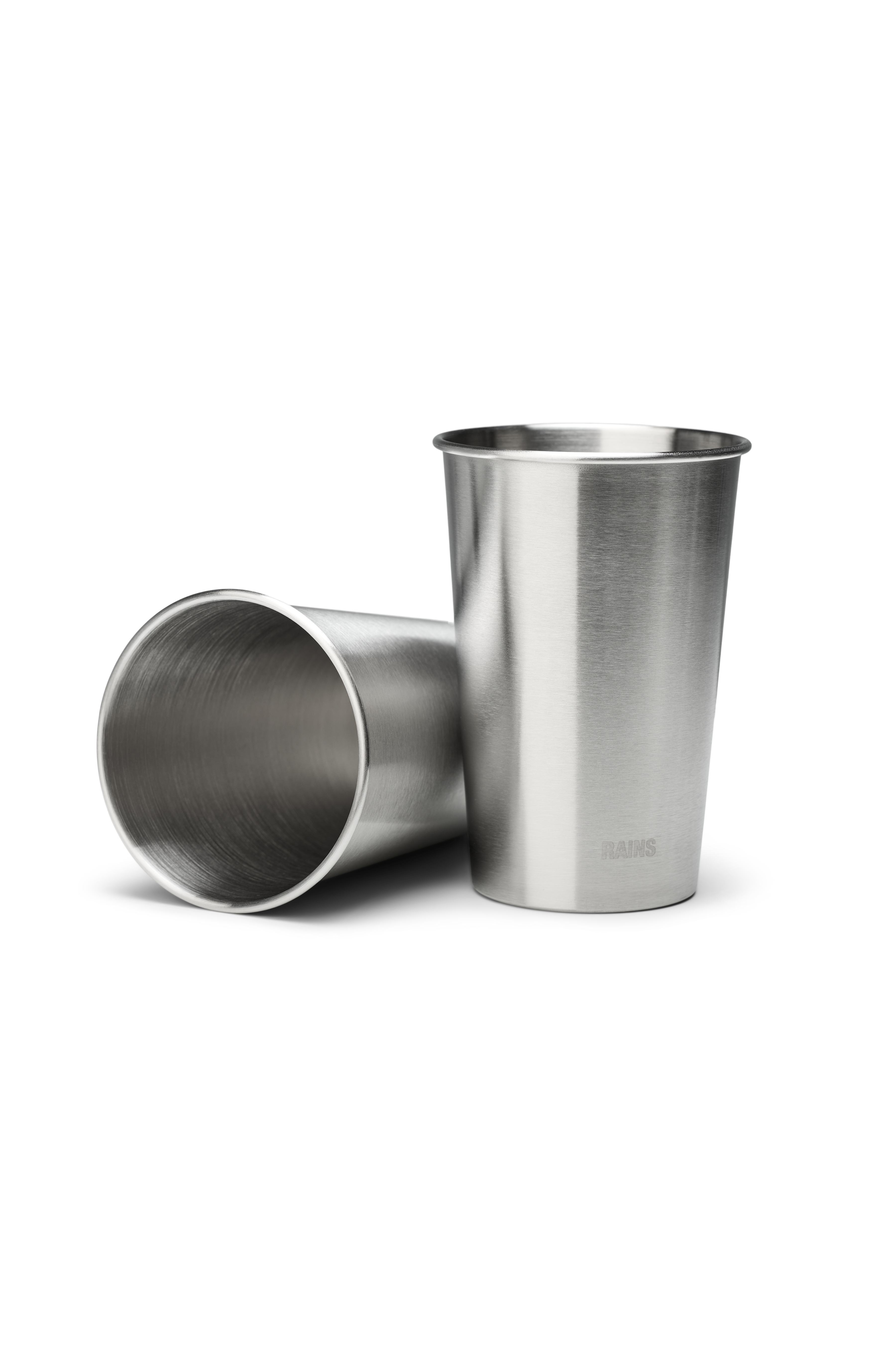 RAINS Stainless Steel 2-Pack Cups 500ml Steel Coffee Mugs