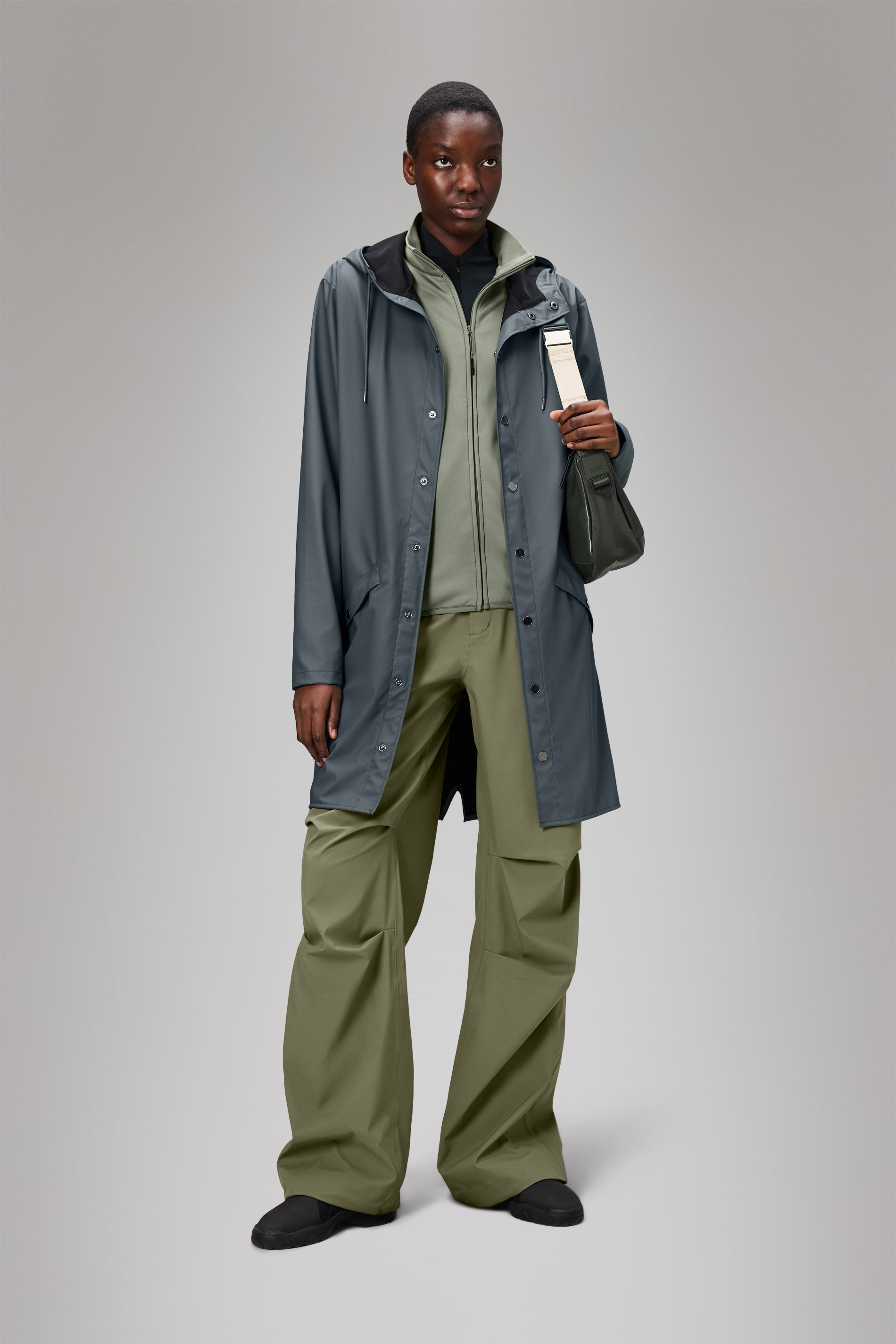 RAINS Long Jacket Lagoon Jacket