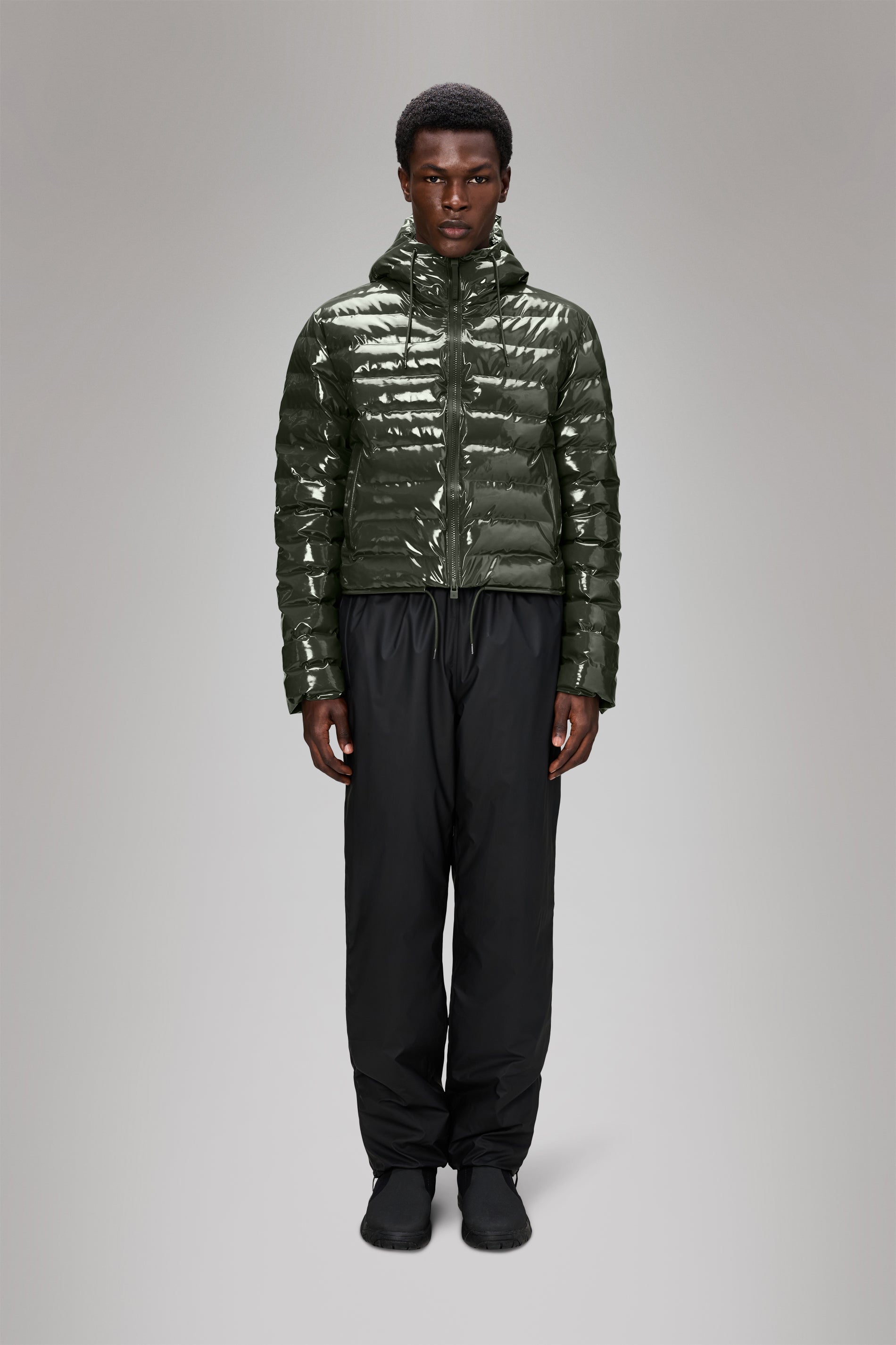 RAINS Lohja Short Puffer Jacket Swamp Jacket