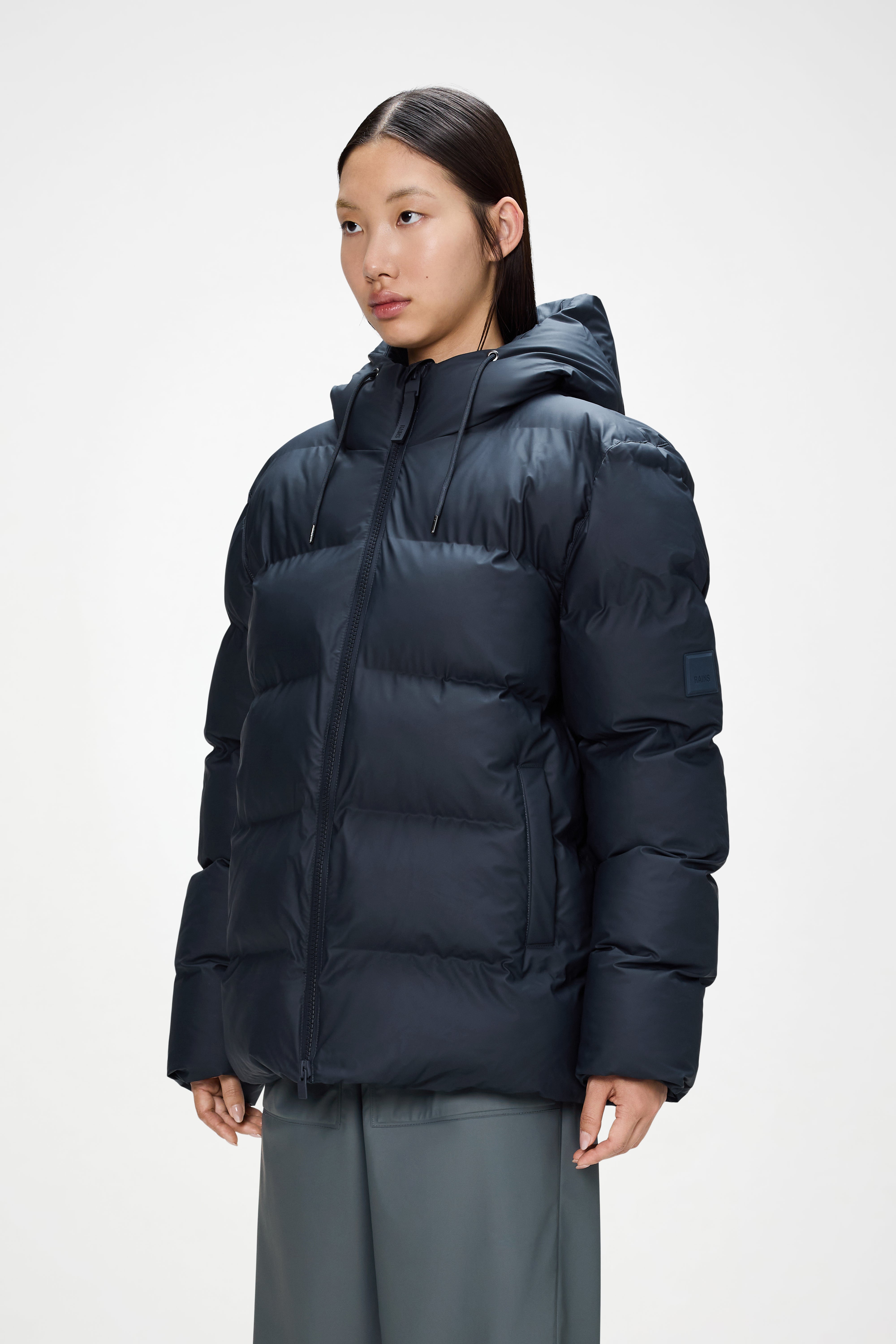 RAINS Alta Puffer Jacket Navy Jacket