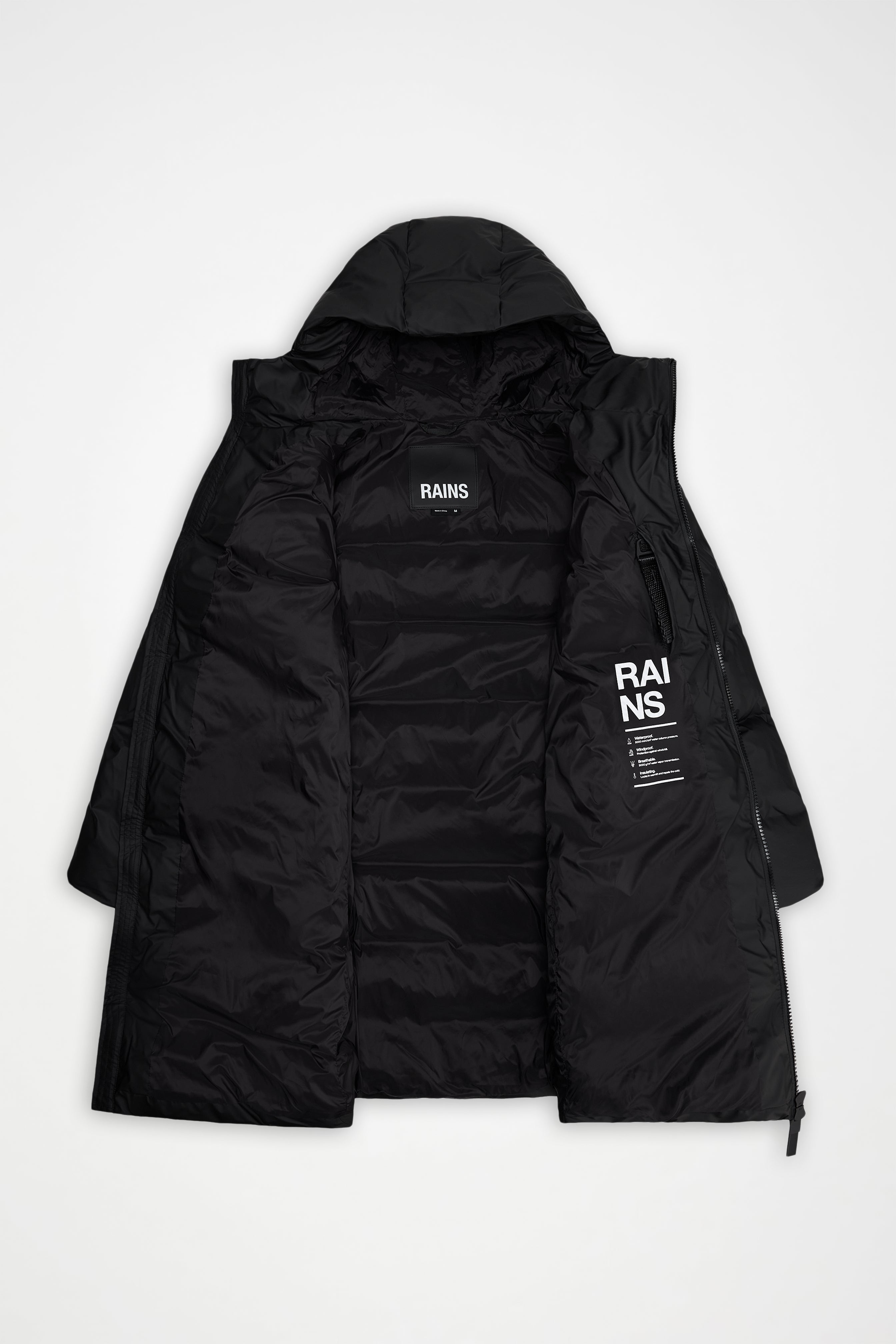 RAINS Alta Longer Puffer Jacket Spill Jacket