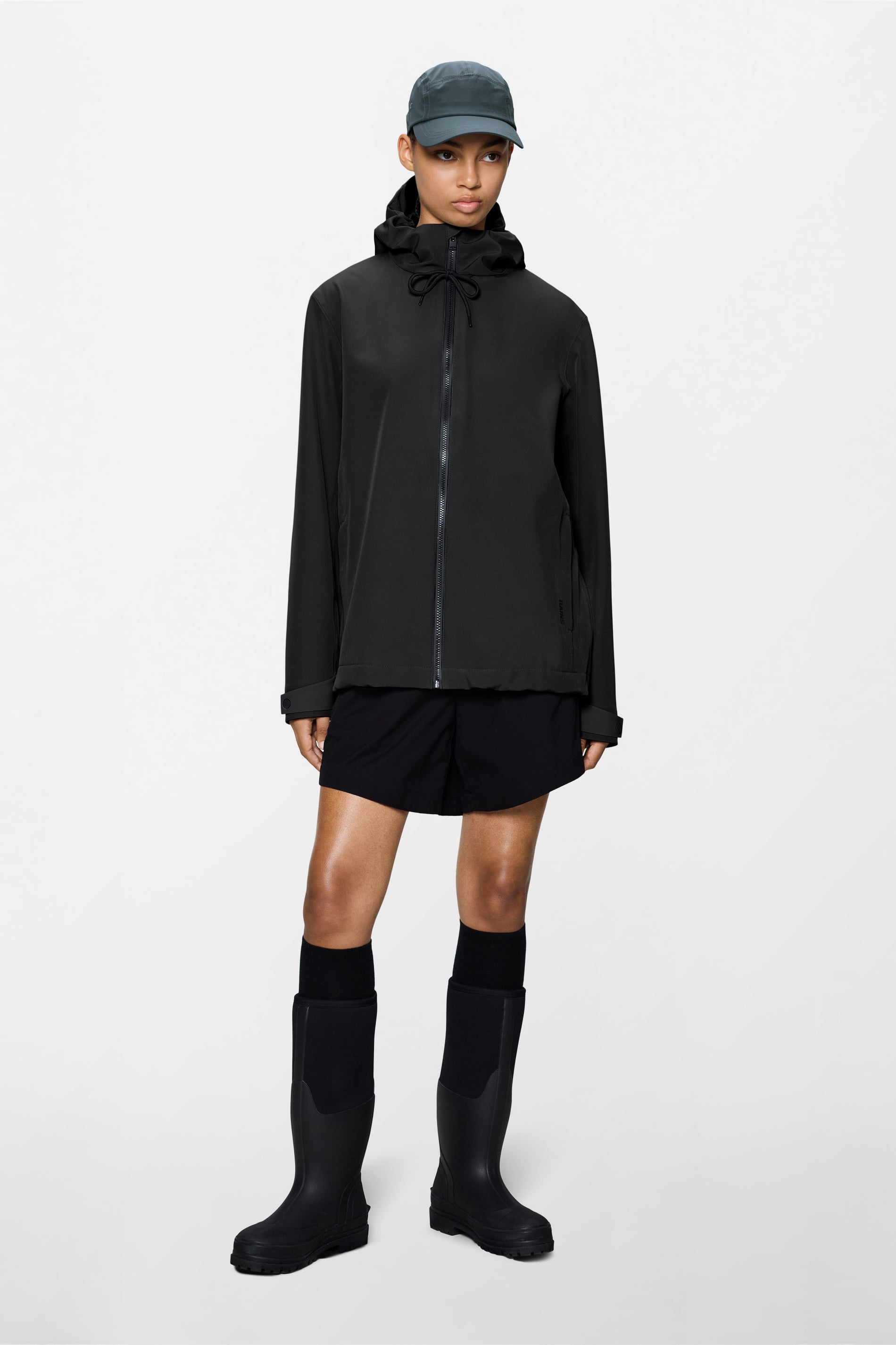 RAINS Suva Softshell Jacket Black Jacket