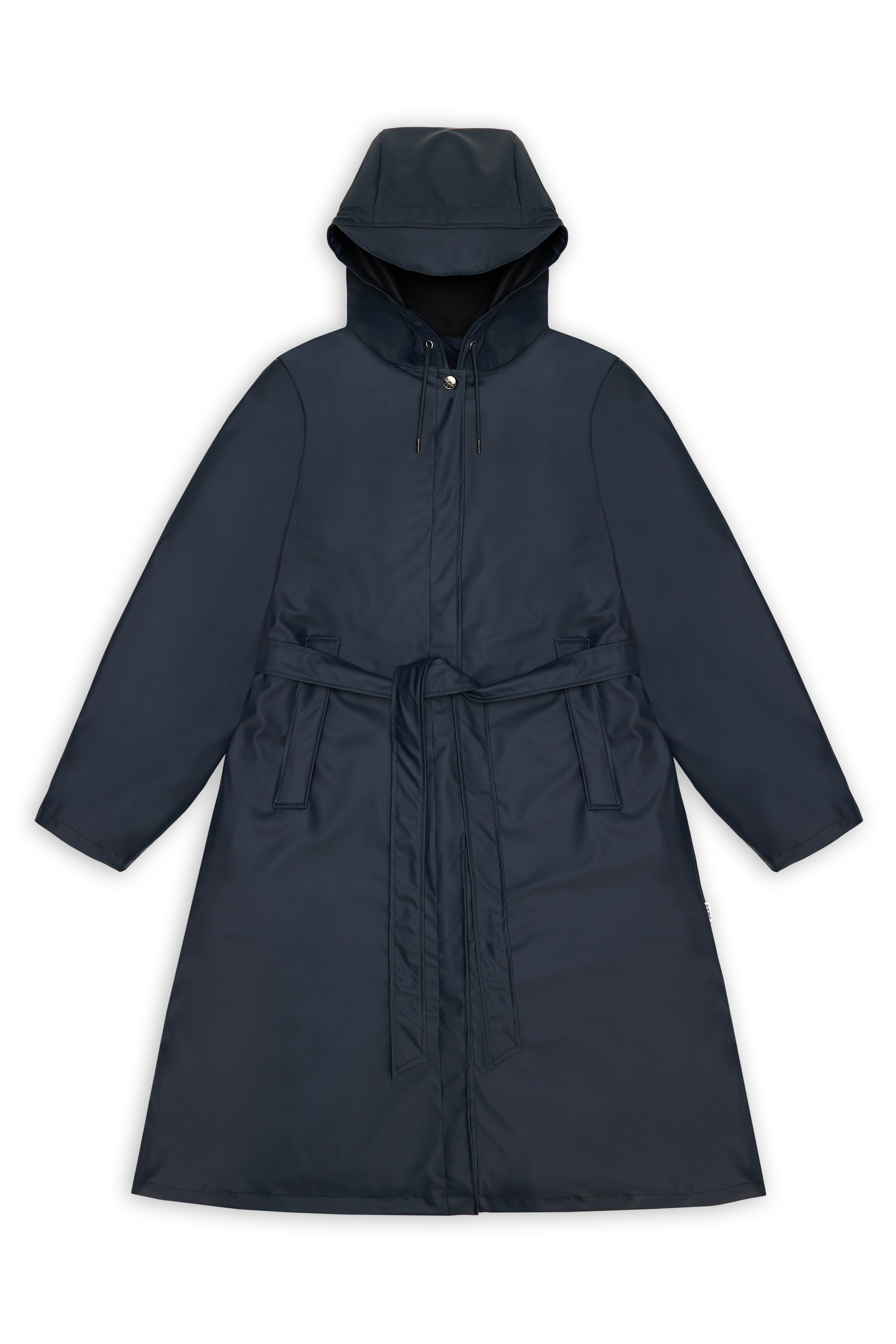 RAINS A-Line Longer W Jacket Navy Jacket