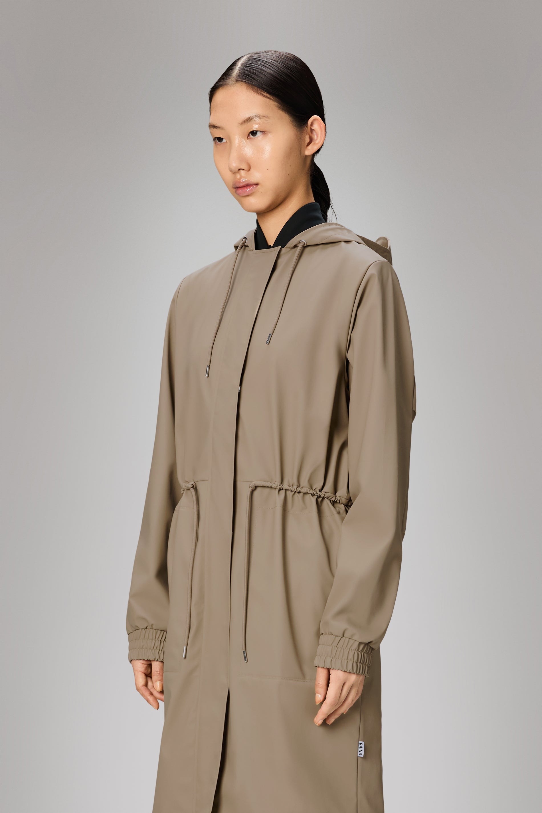 Rains String W Parka Beige Jacket