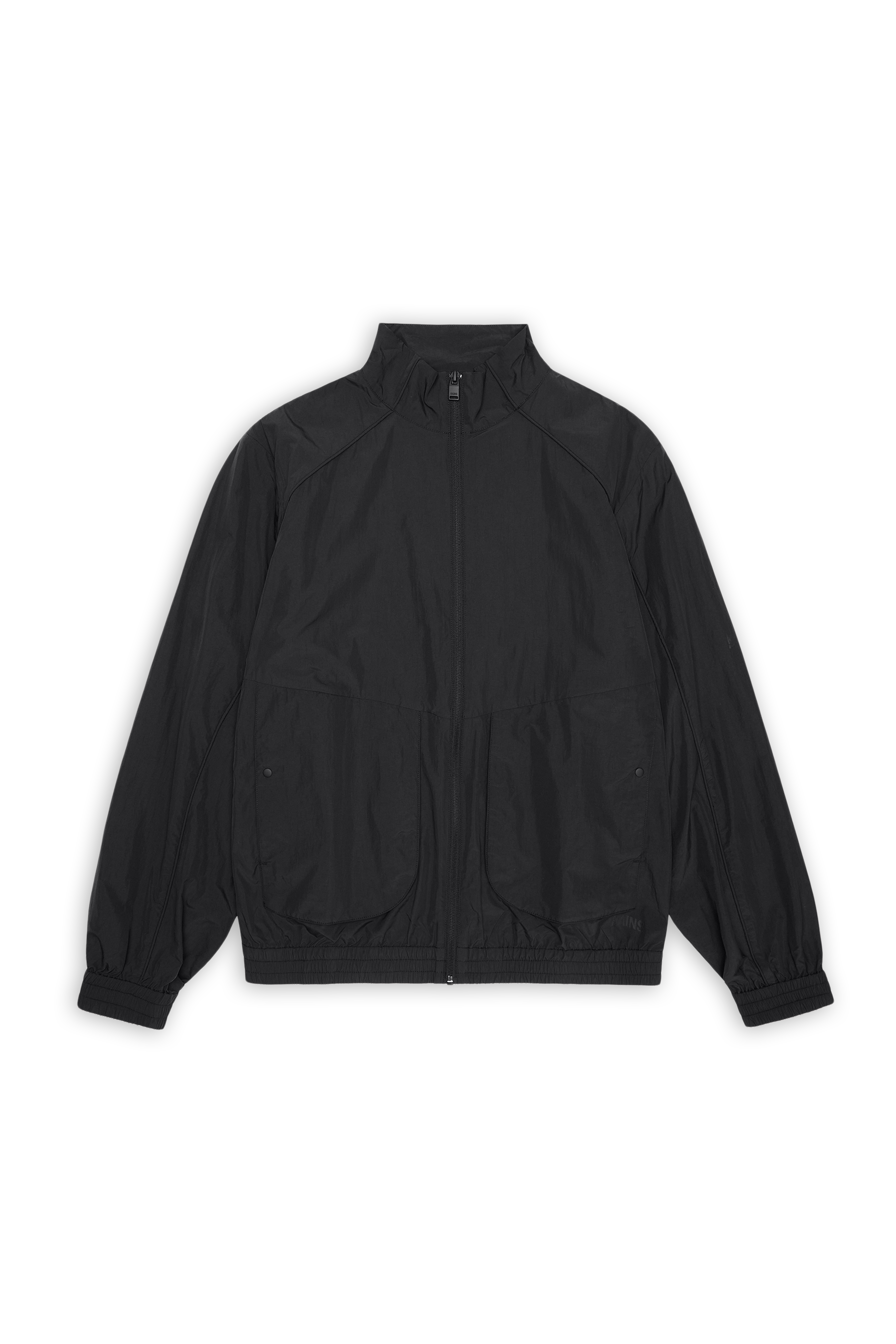 RAINS Cooldown Pocket Track Top Black Jacket