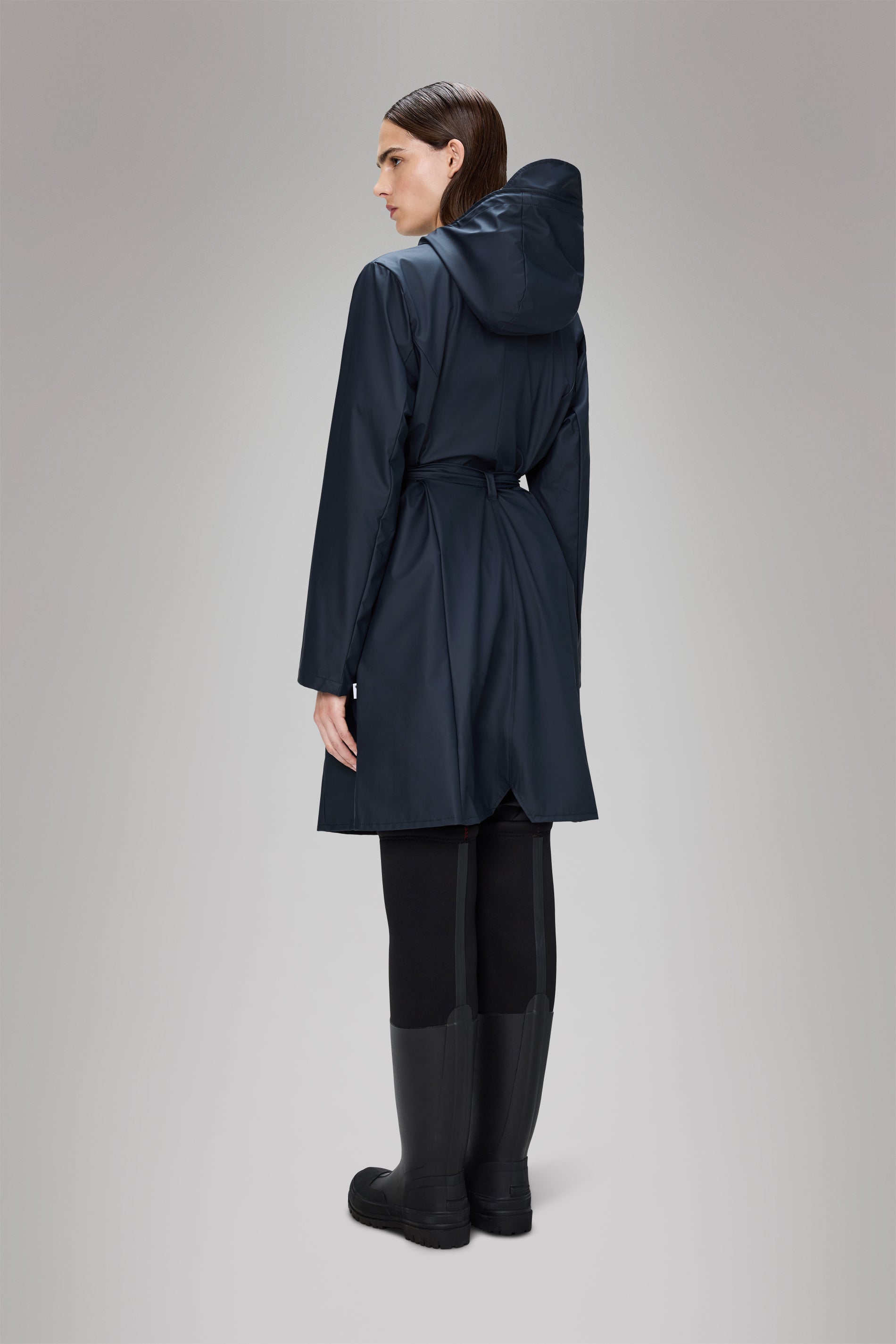 RAINS Curve Long Jacket
Navy Jacket