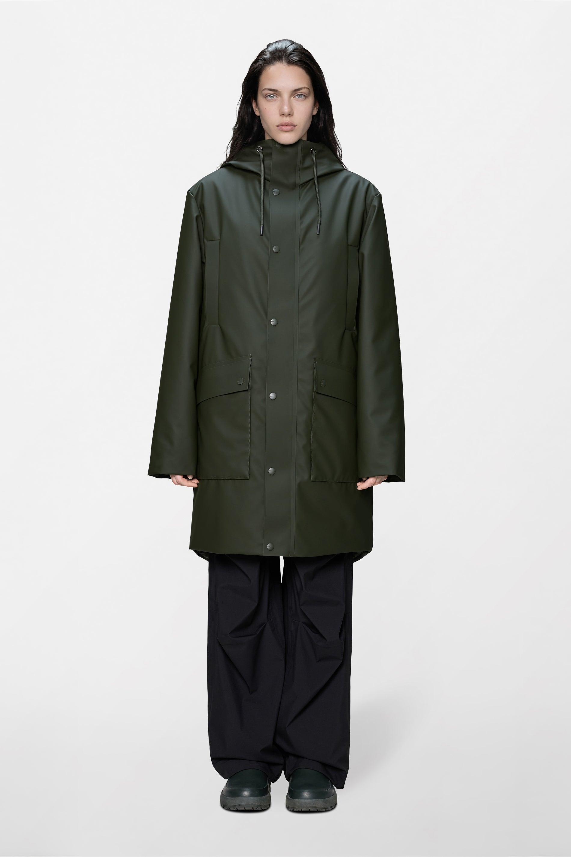 RAINS Nome Long Parka Green Jacket
