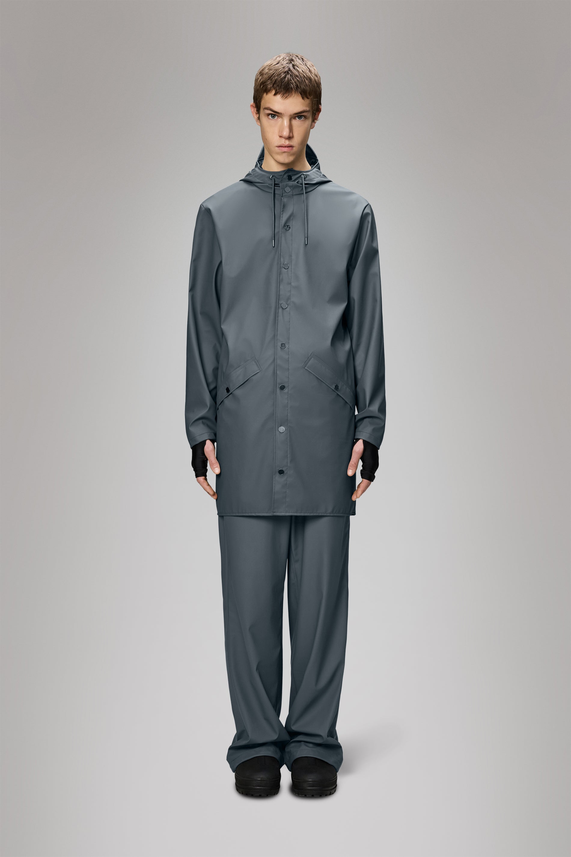 RAINS Long Jacket Lagoon Jacket