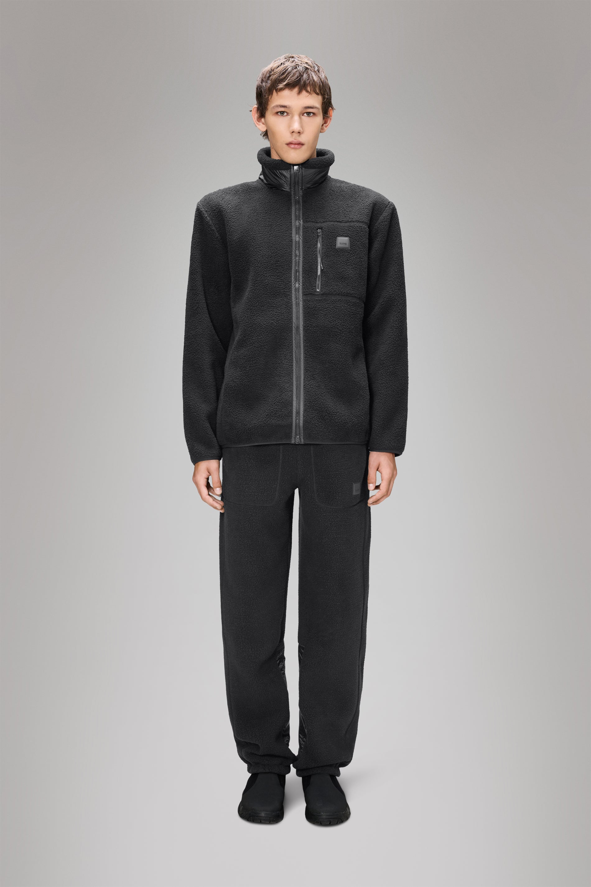 RAINS Yermo Fleece Jacket Black Jacket