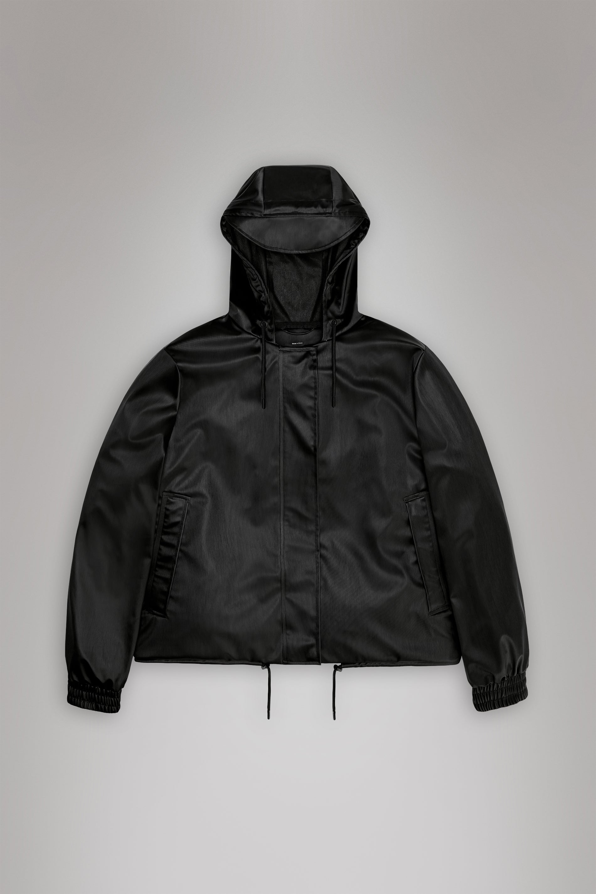 RAINS String W Jacket Black Grain Jacket