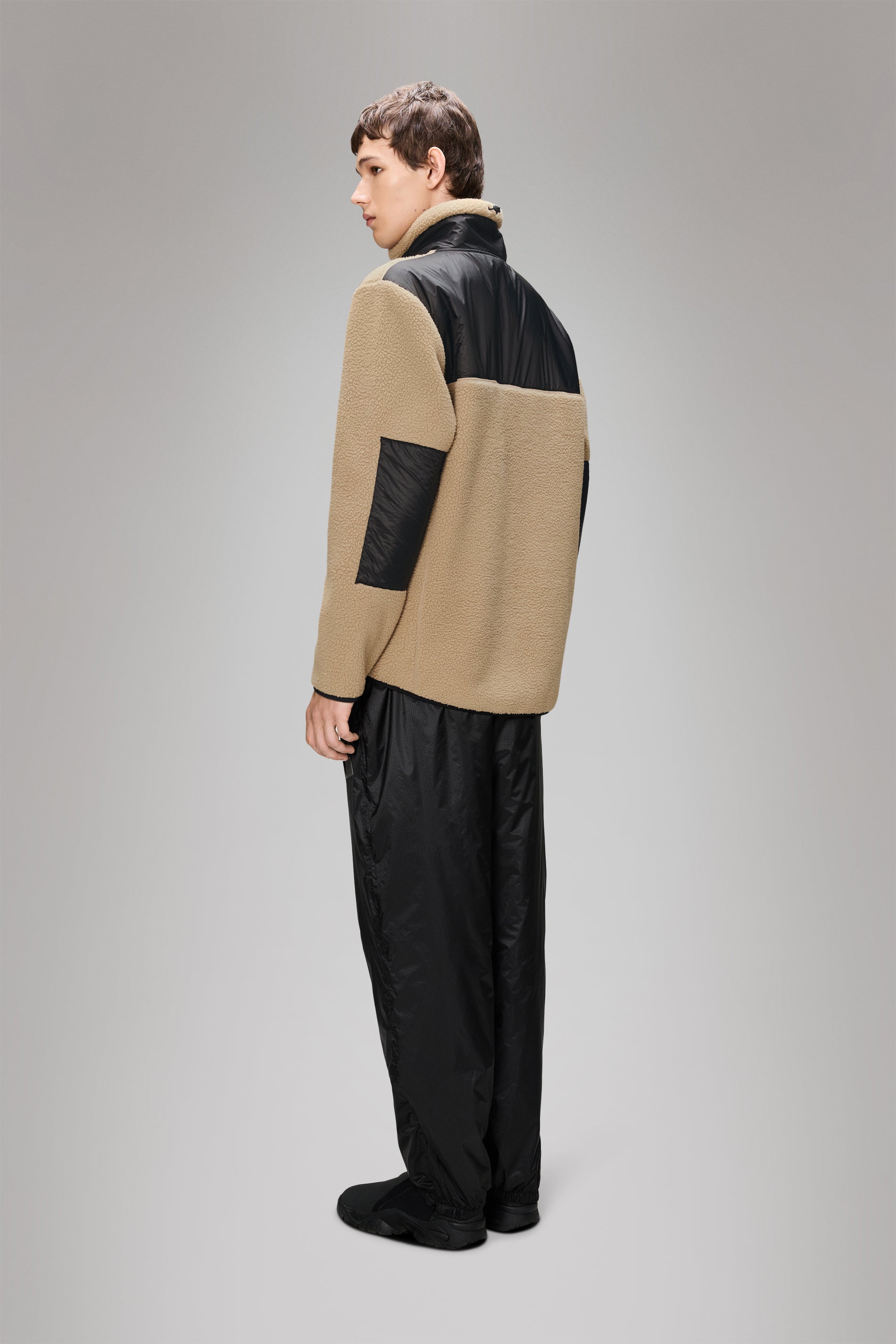 Rains Yermo Fleece Jacket Beige Jacket