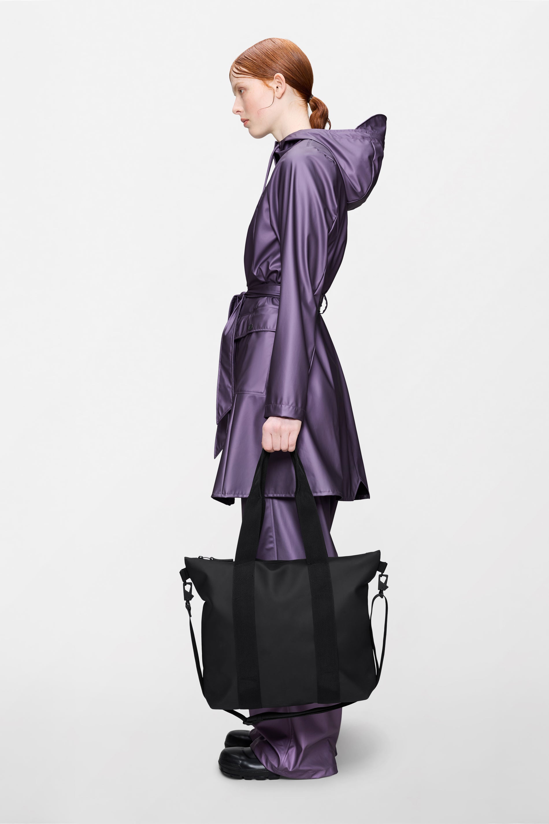 RAINS Tote Bag Mini Black Tote