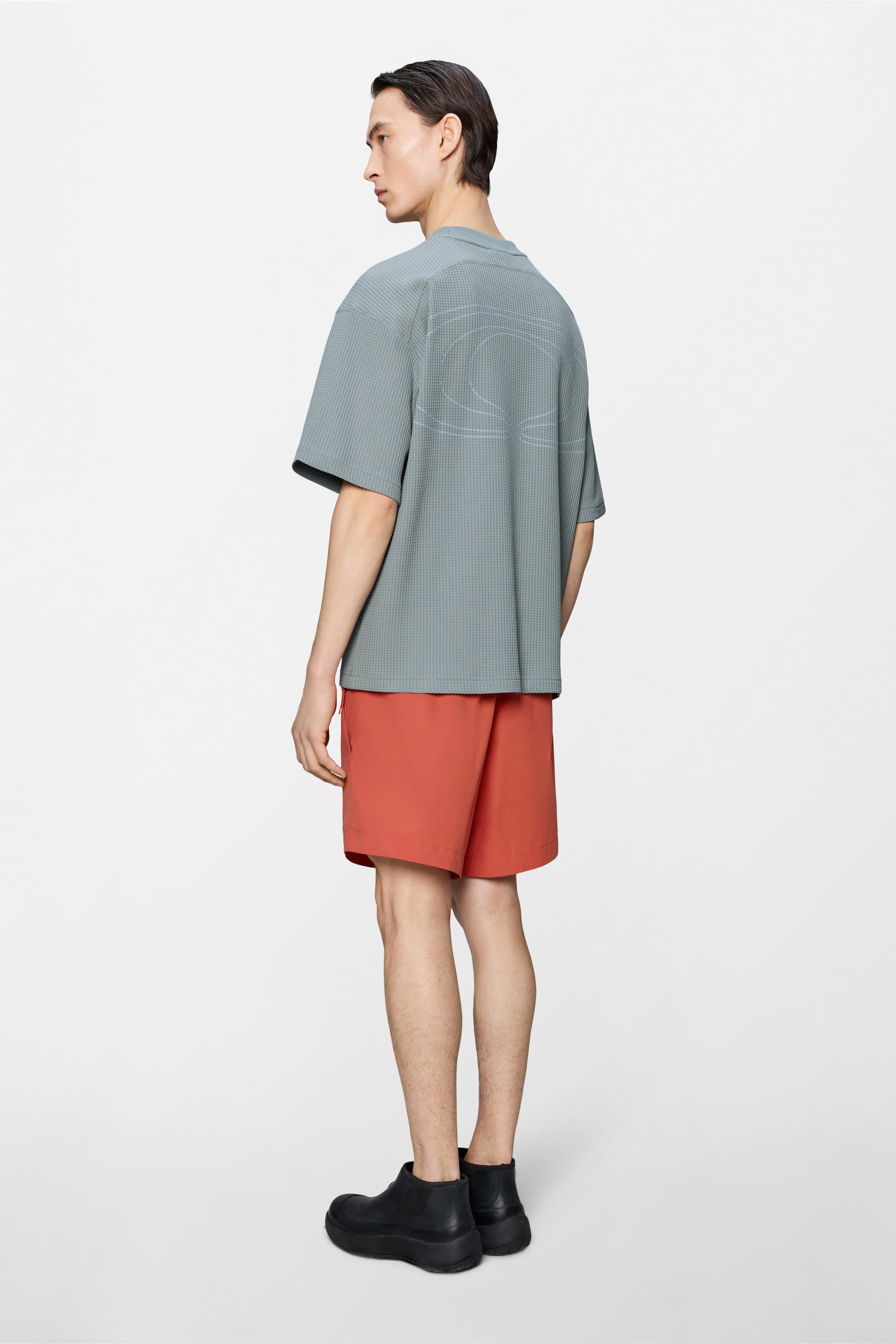 RAINS Waffle T-shirt Splash Pool Short Sleeve