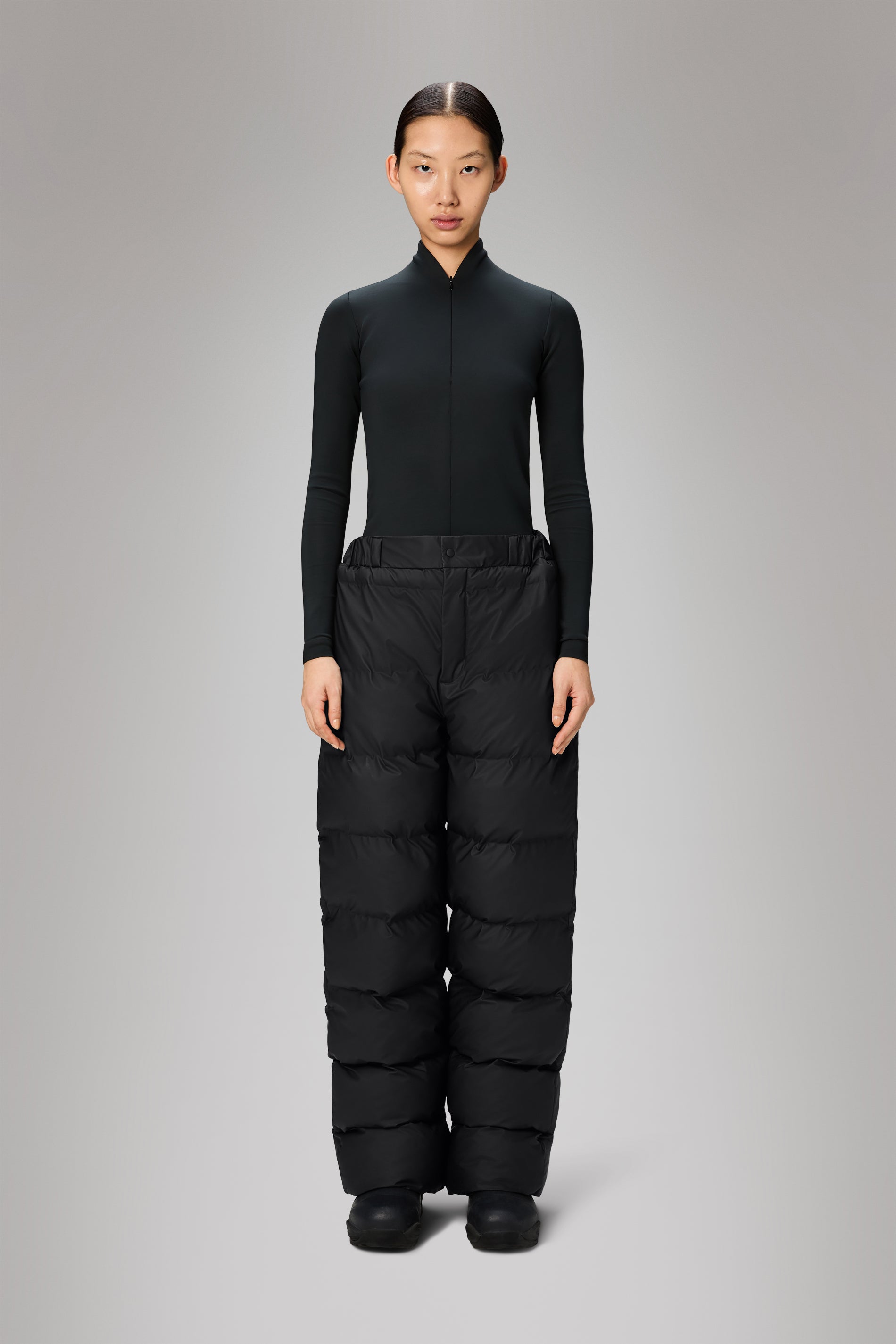 RAINS Alta Puffer Pants Regular Black Pants