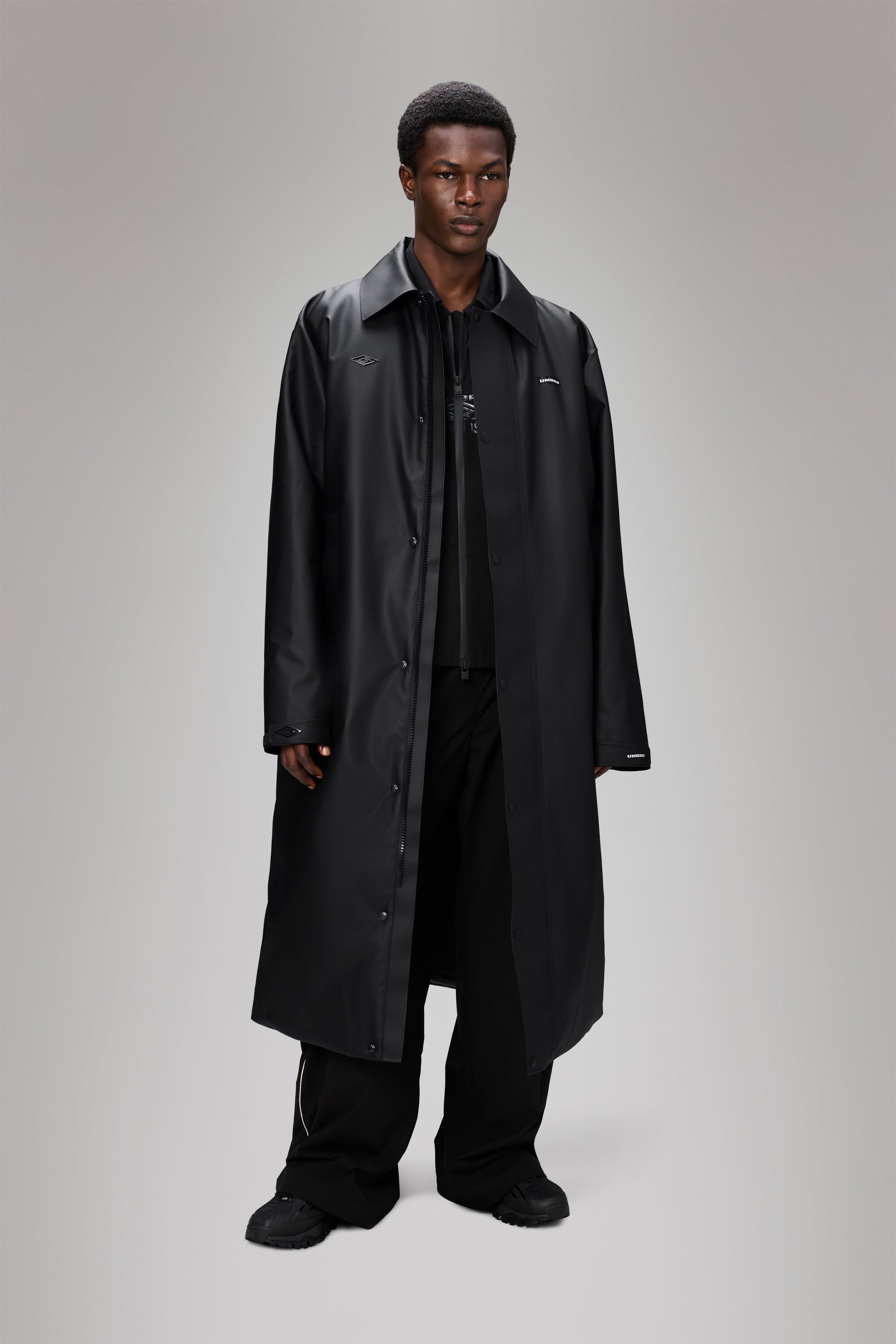 Rains Rains x Umbro Manager Coat Black Jacket