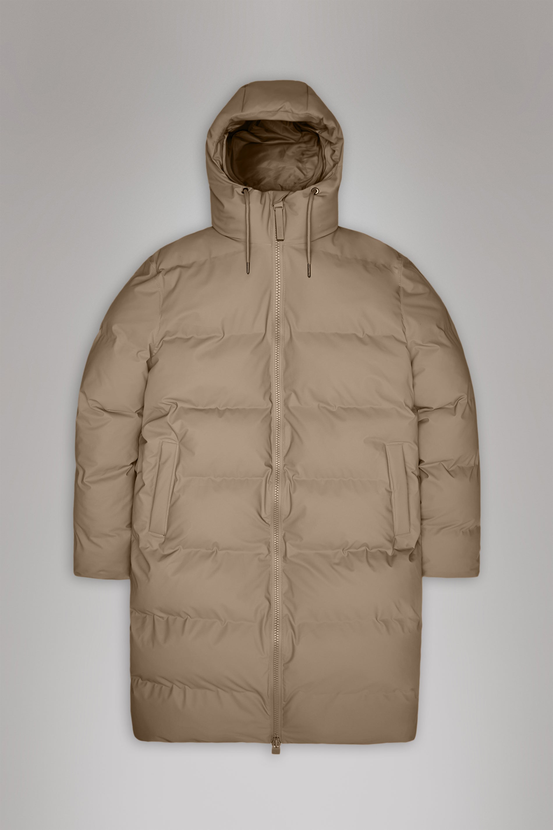 Rains Alta Longer Puffer Jacket Beige Jacket