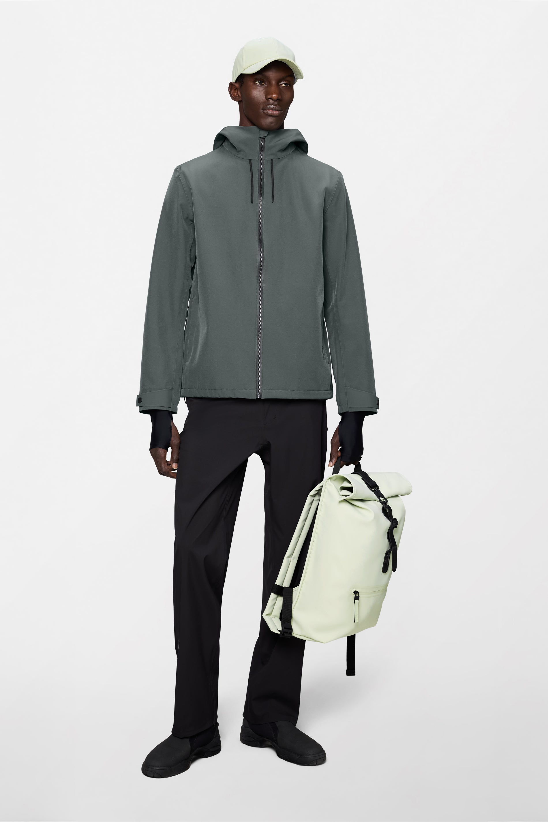 RAINS Suva Softshell Jacket Dark Grey Jacket