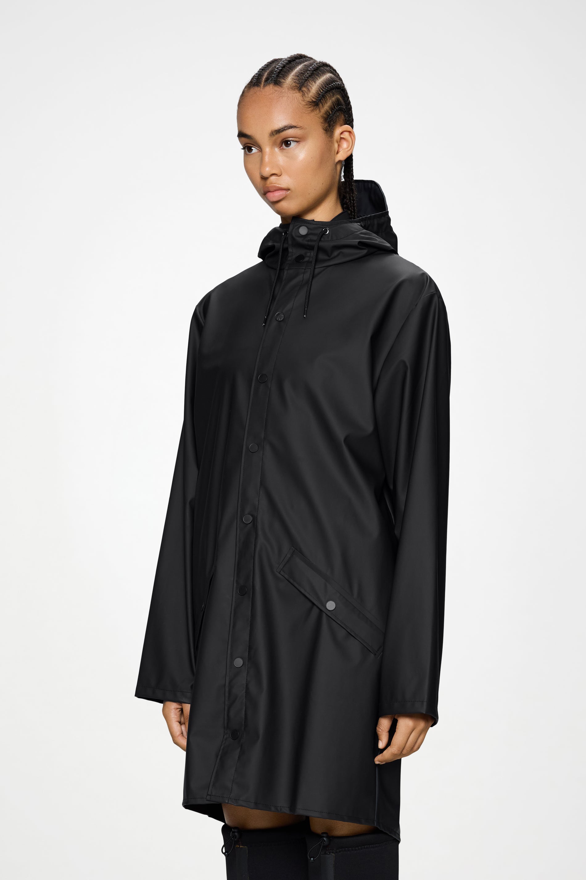 RAINS Long Jacket Black Jacket