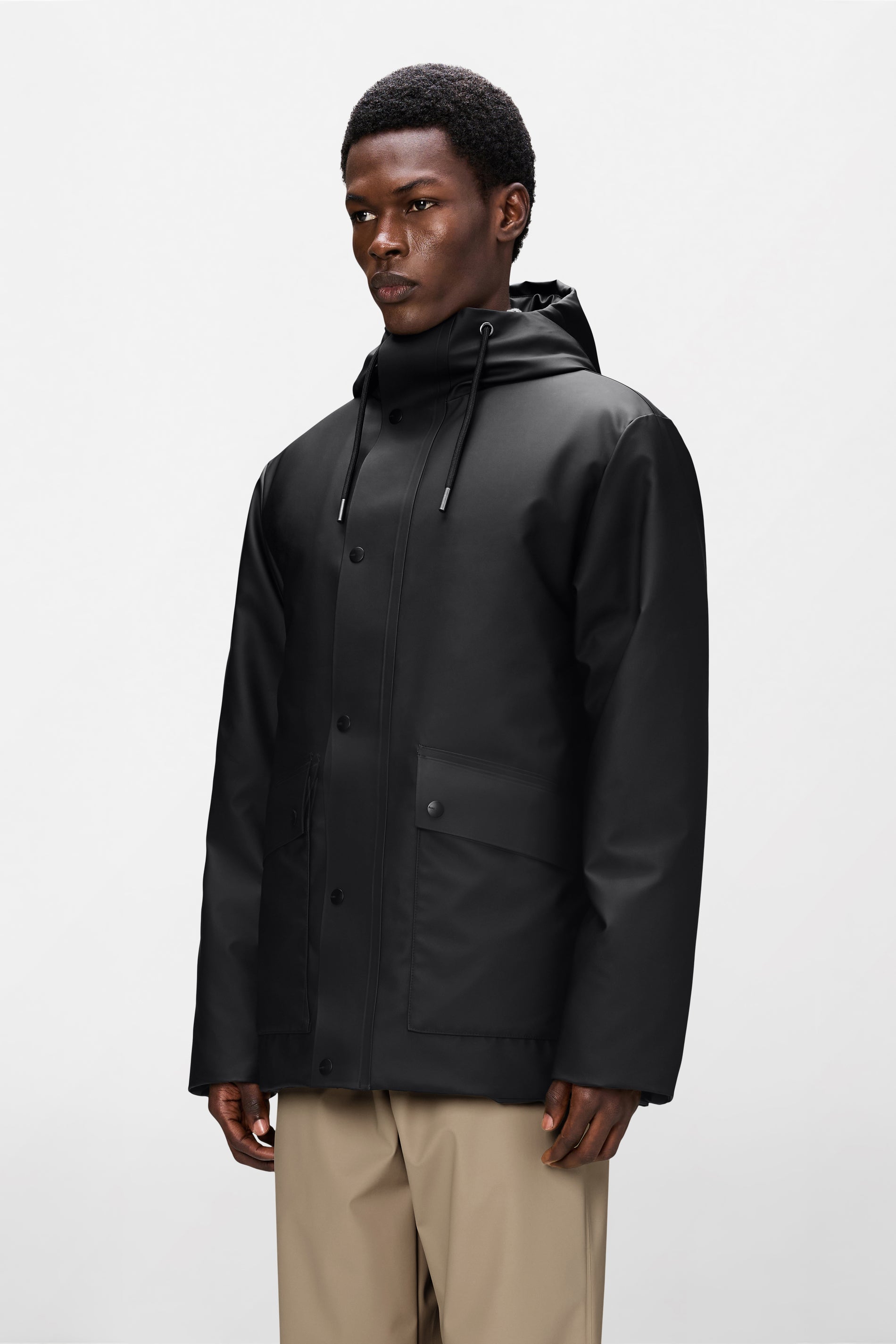 RAINS Nome Parka Black Jacket