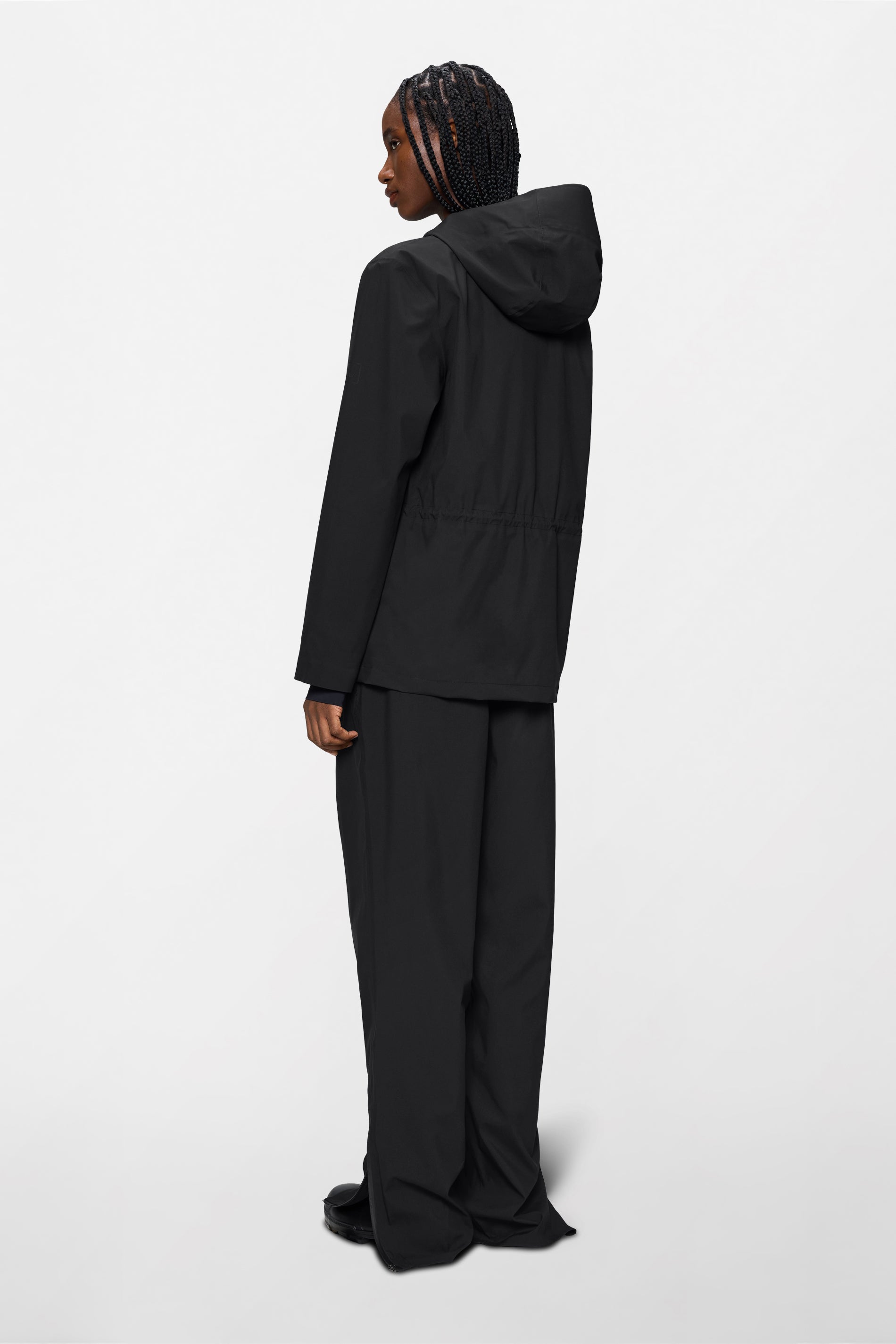 RAINS Suva Hardshell String W Jacket Black Jacket