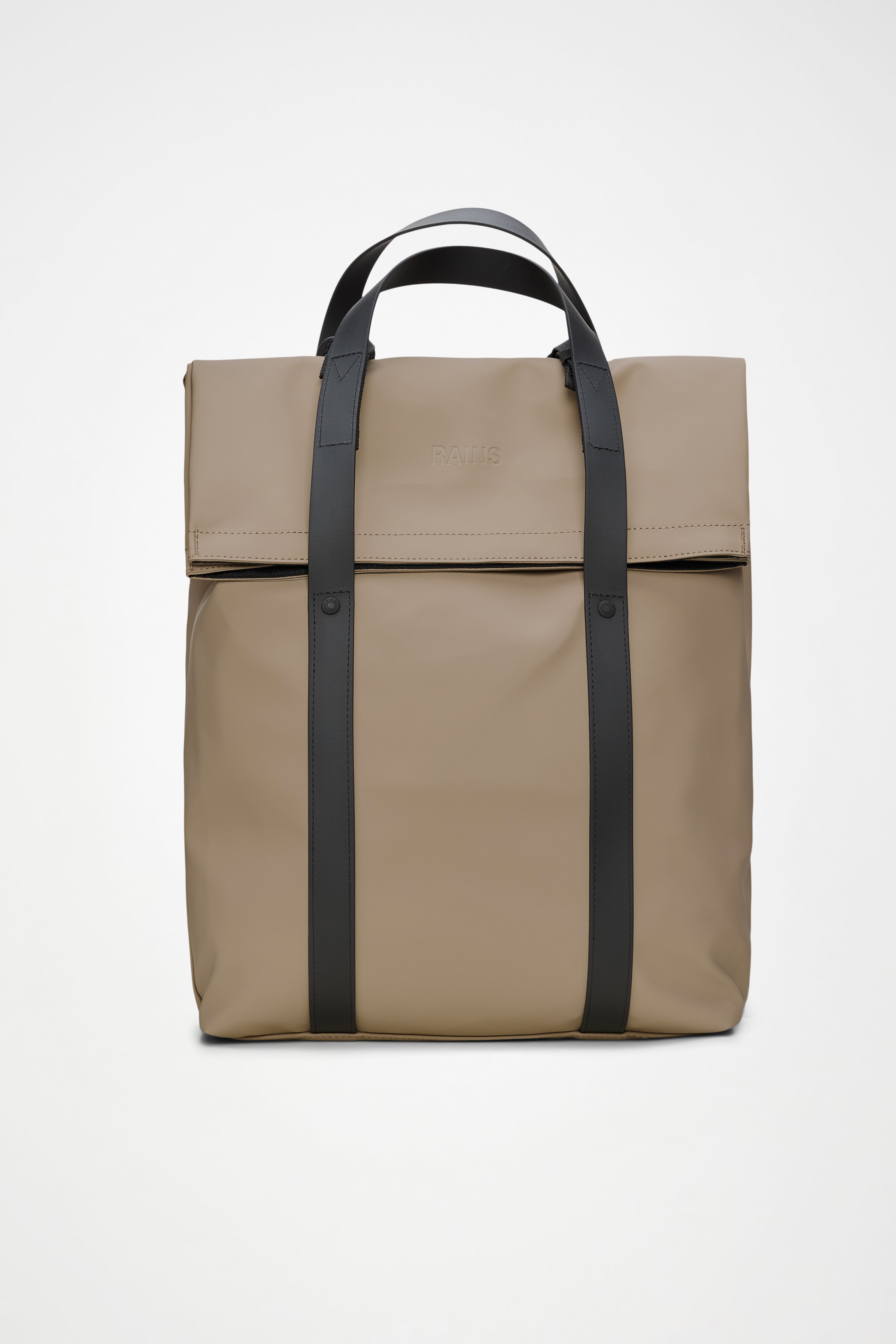 RAINS 2 Way Tote Backpack Beige Backpack