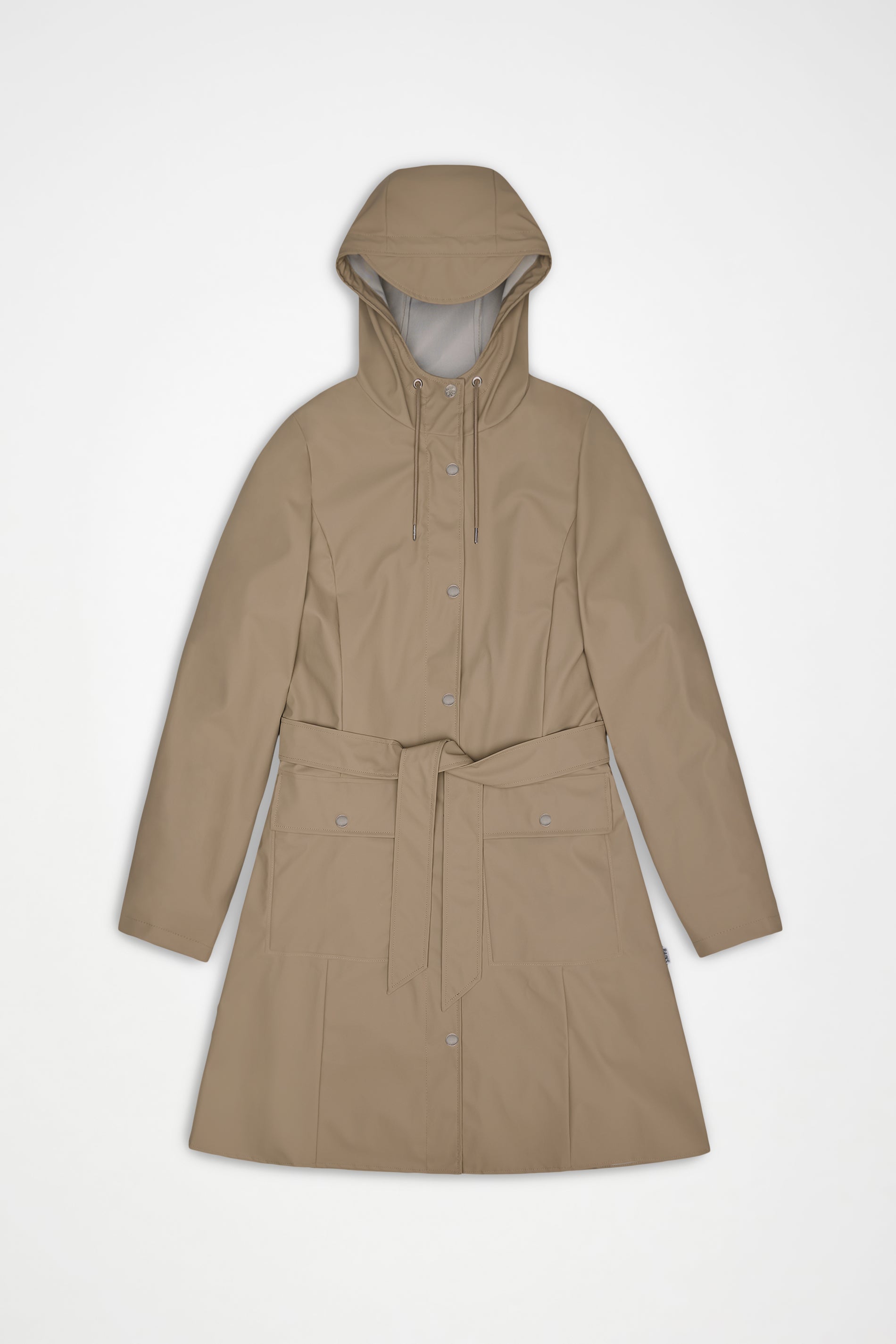 RAINS Curve Long Jacket
Beige Jacket