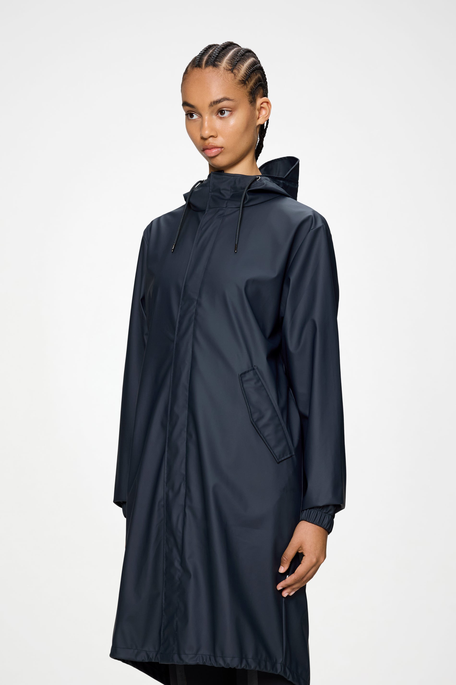 RAINS Fishtail Parka Navy Jacket