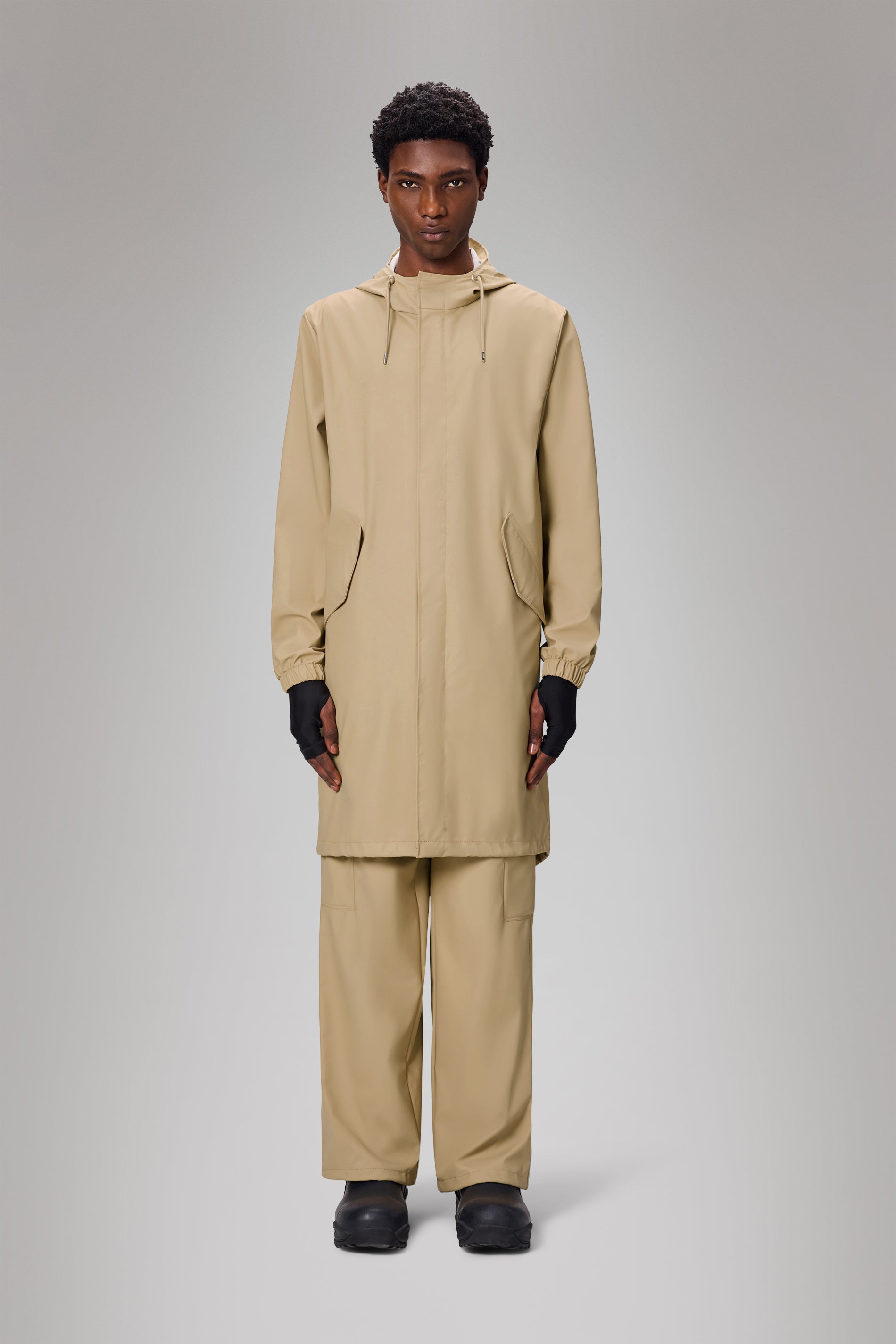 RAINS Fishtail Parka Sand Jacket