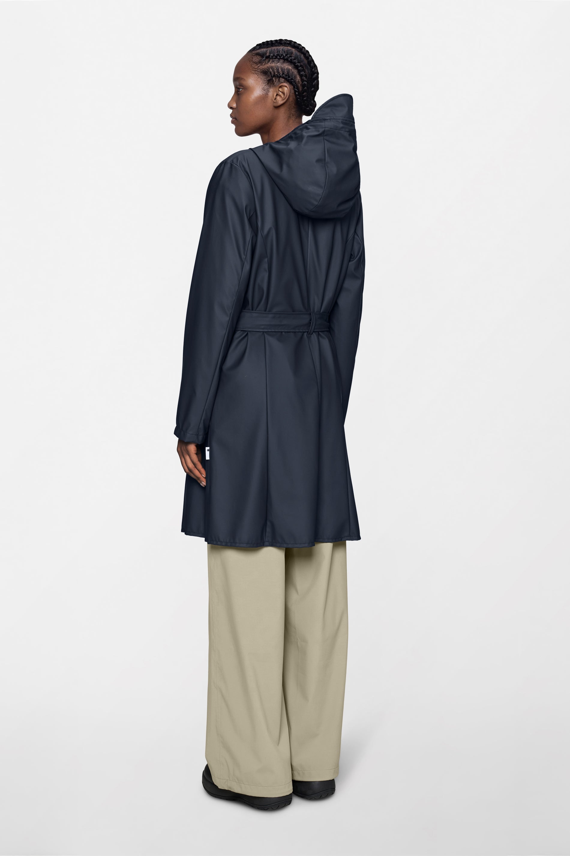 RAINS Curve Long Jacket
Navy Jacket