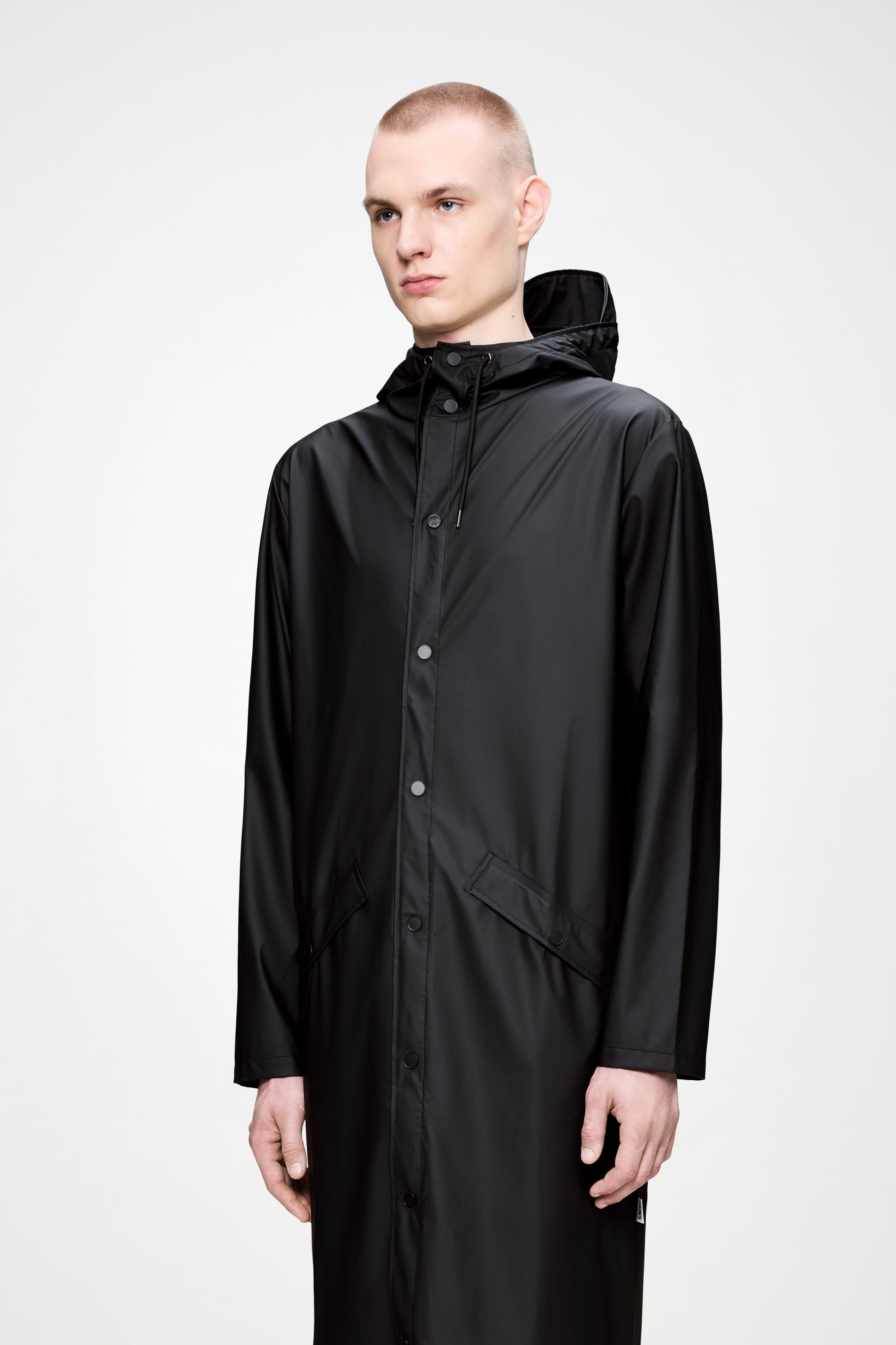RAINS Longer Jacket Black Jacket