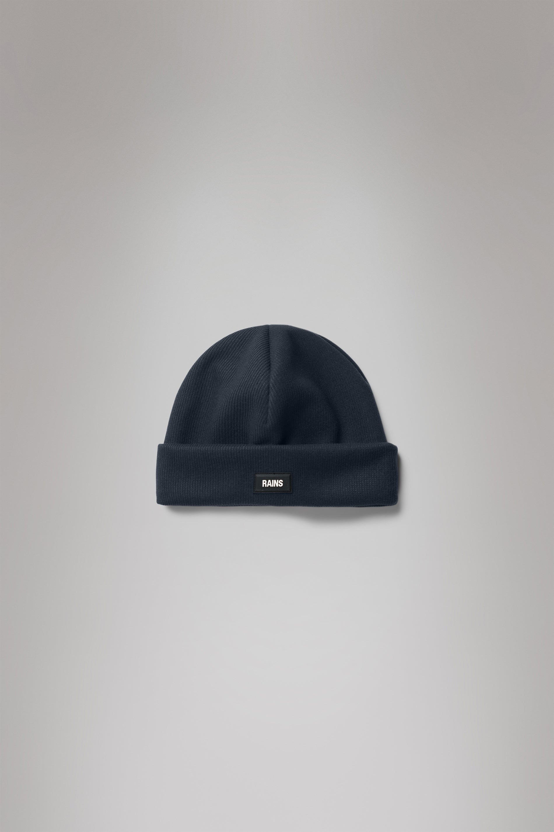 RAINS Ribbed Fleece Beanie Navy Headwear