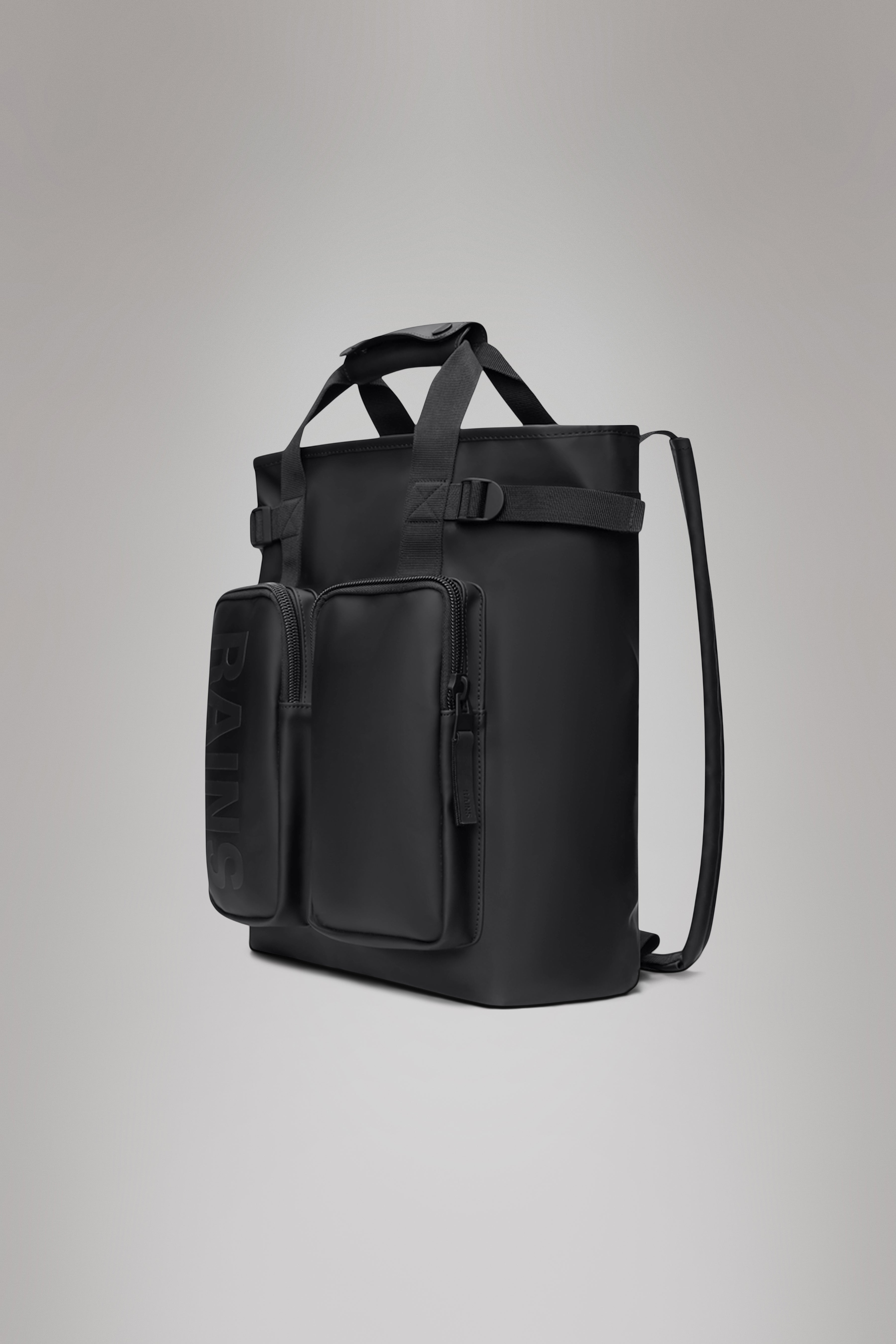 RAINS Texel Tote Backpack Black Backpack