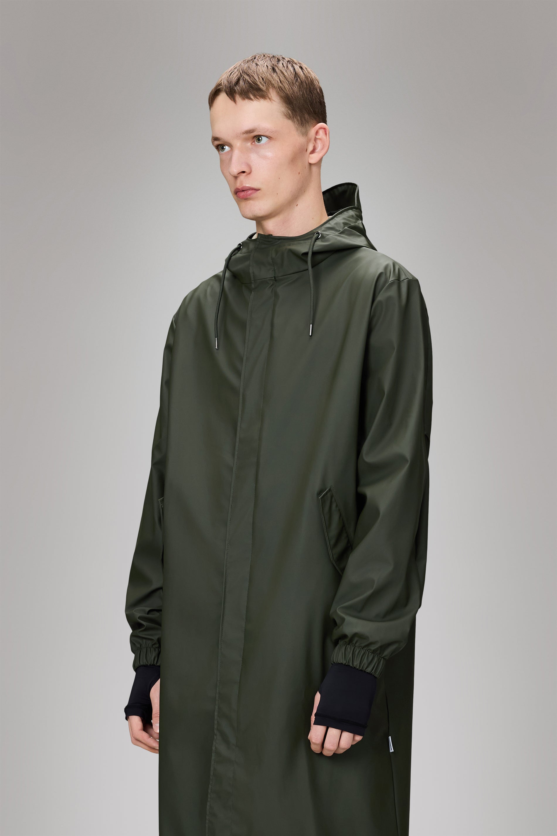 RAINS Fishtail Parka Green Jacket