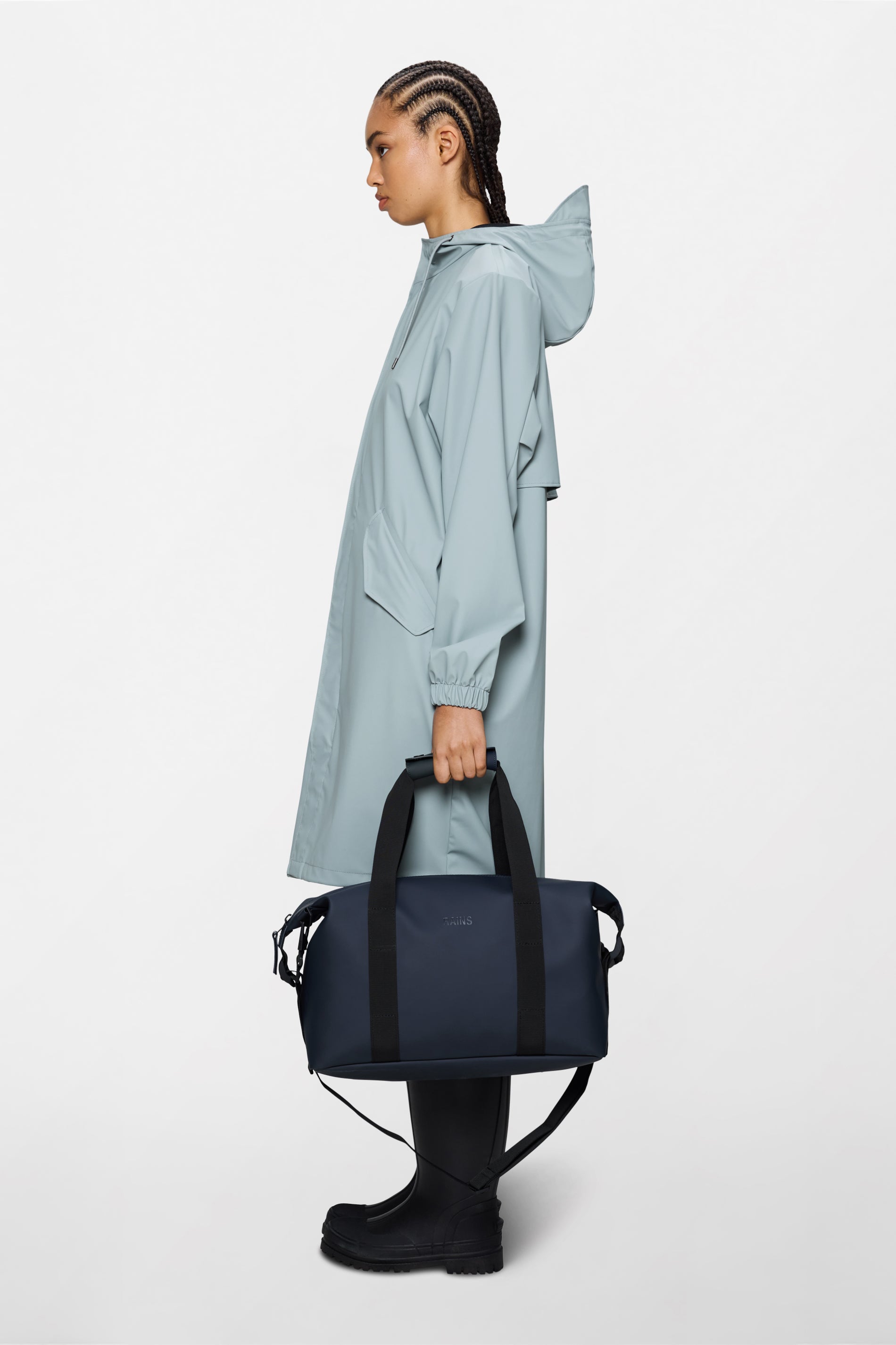 RAINS Hilo Weekend Bag Small Navy 18L H26 x D20 x W40 cm Weekender