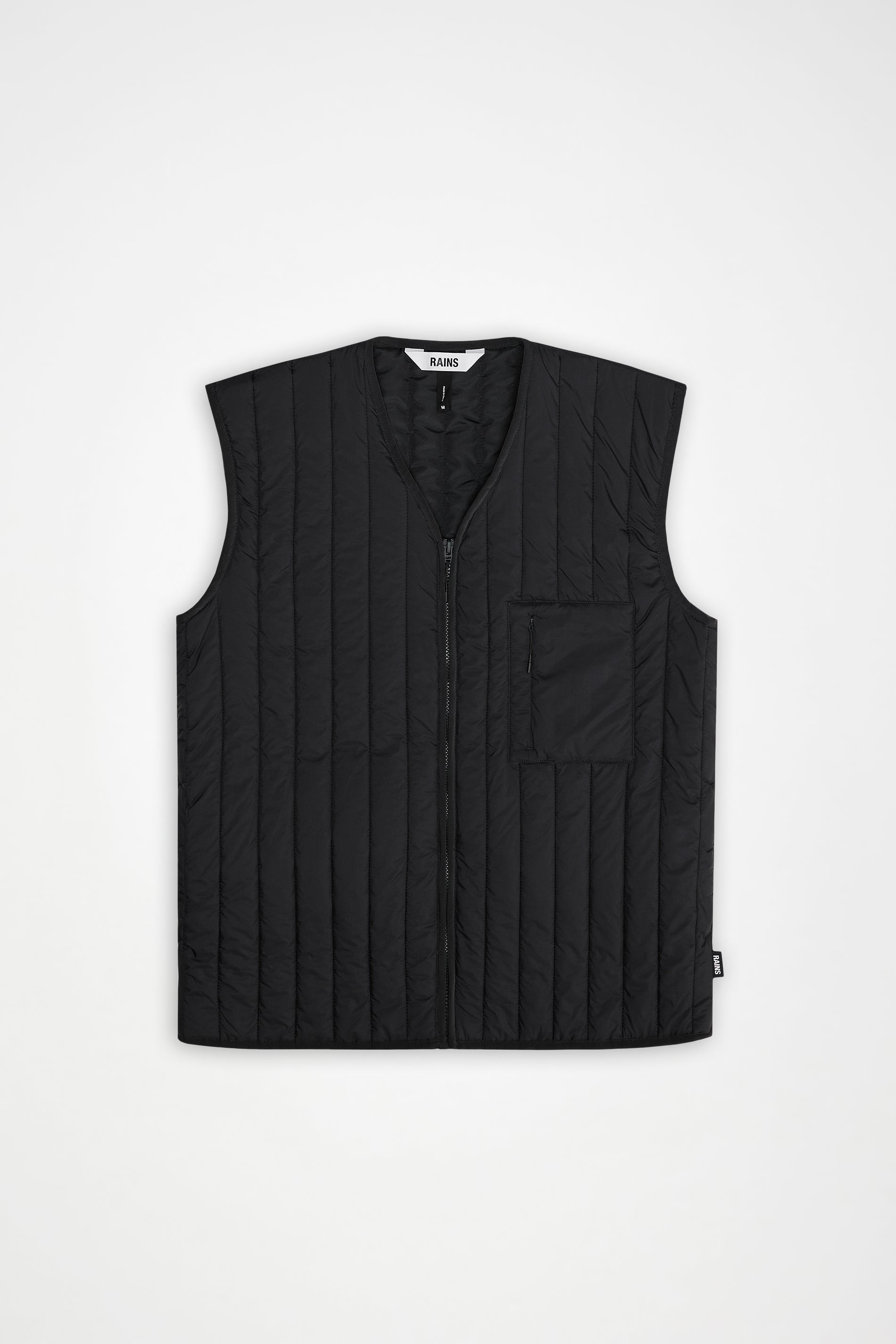 RAINS Banja Liner Vest Black Short Sleeve