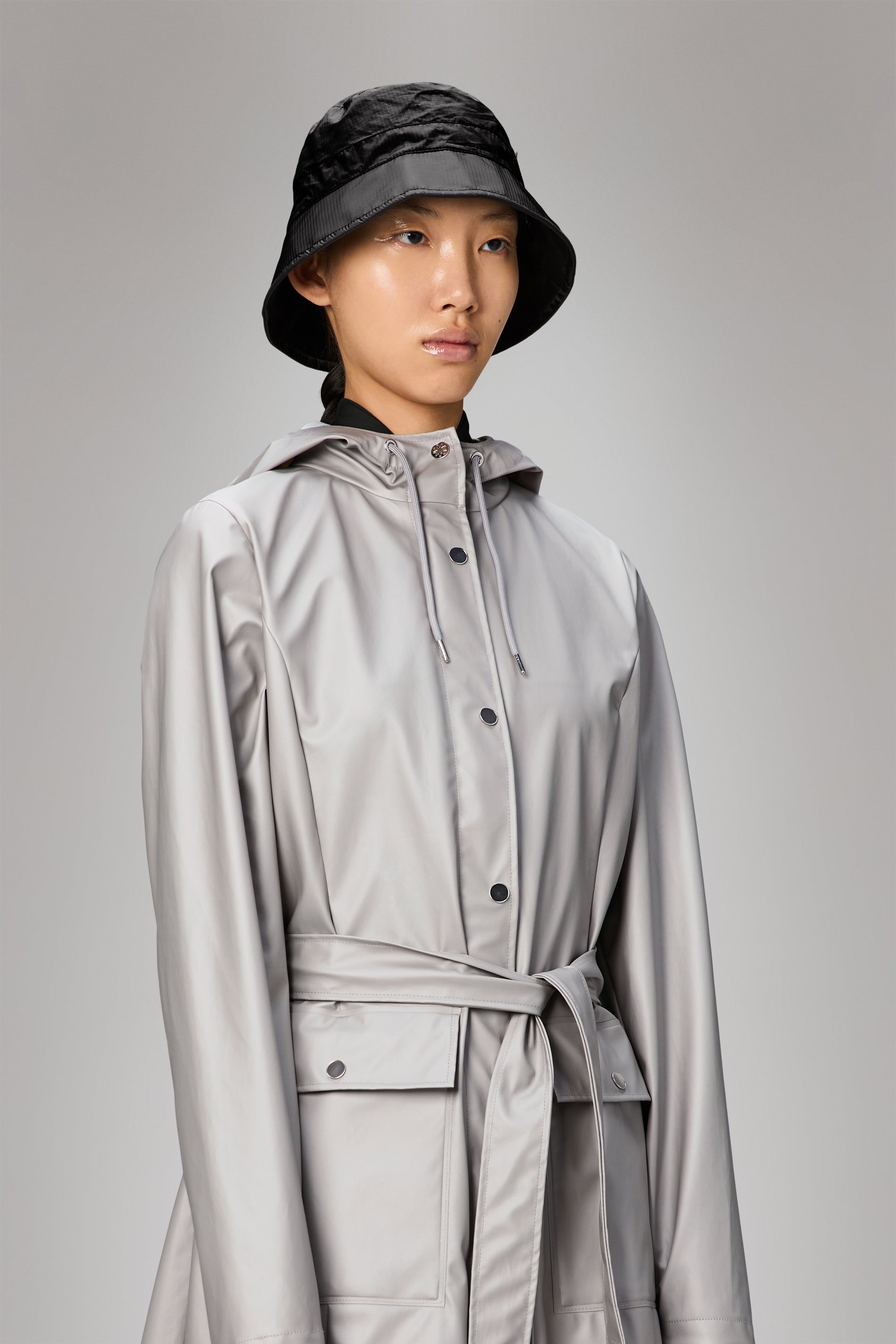 RAINS Bucket Hat Ripstop Black Headwear