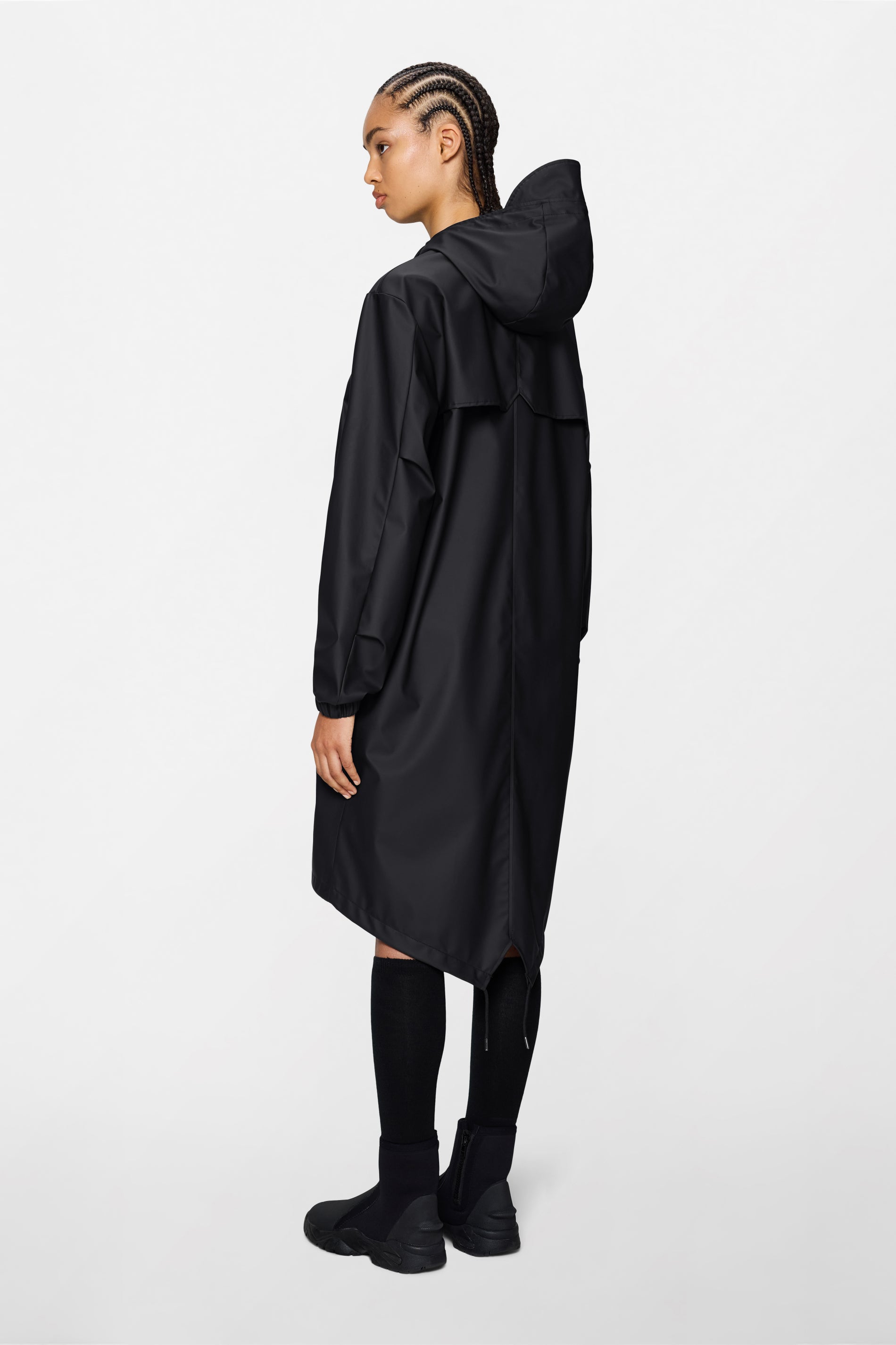 RAINS Fishtail Parka Black Jacket