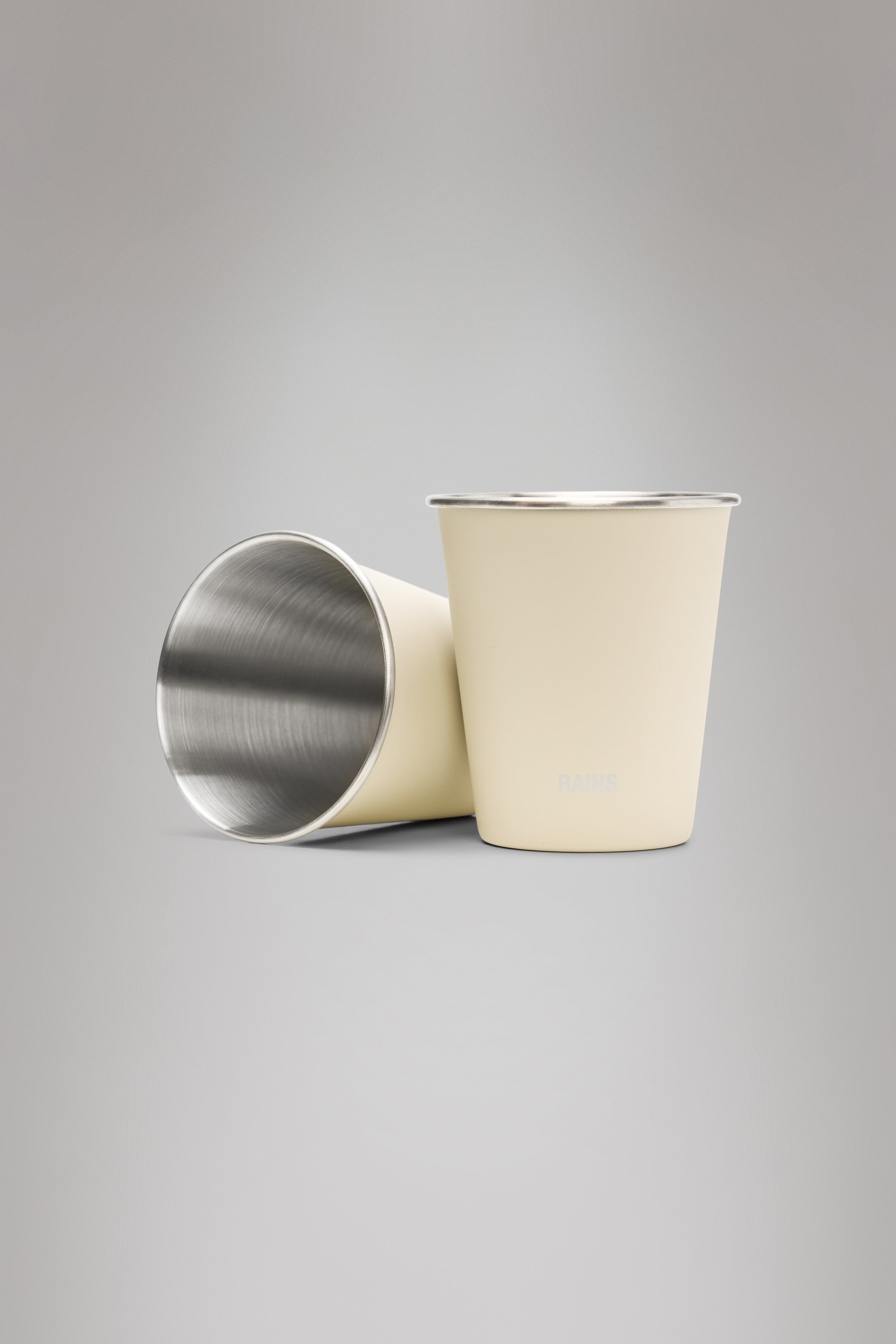 RAINS Stainless Steel 2-Pack Cups 250ml Dune Drink wear