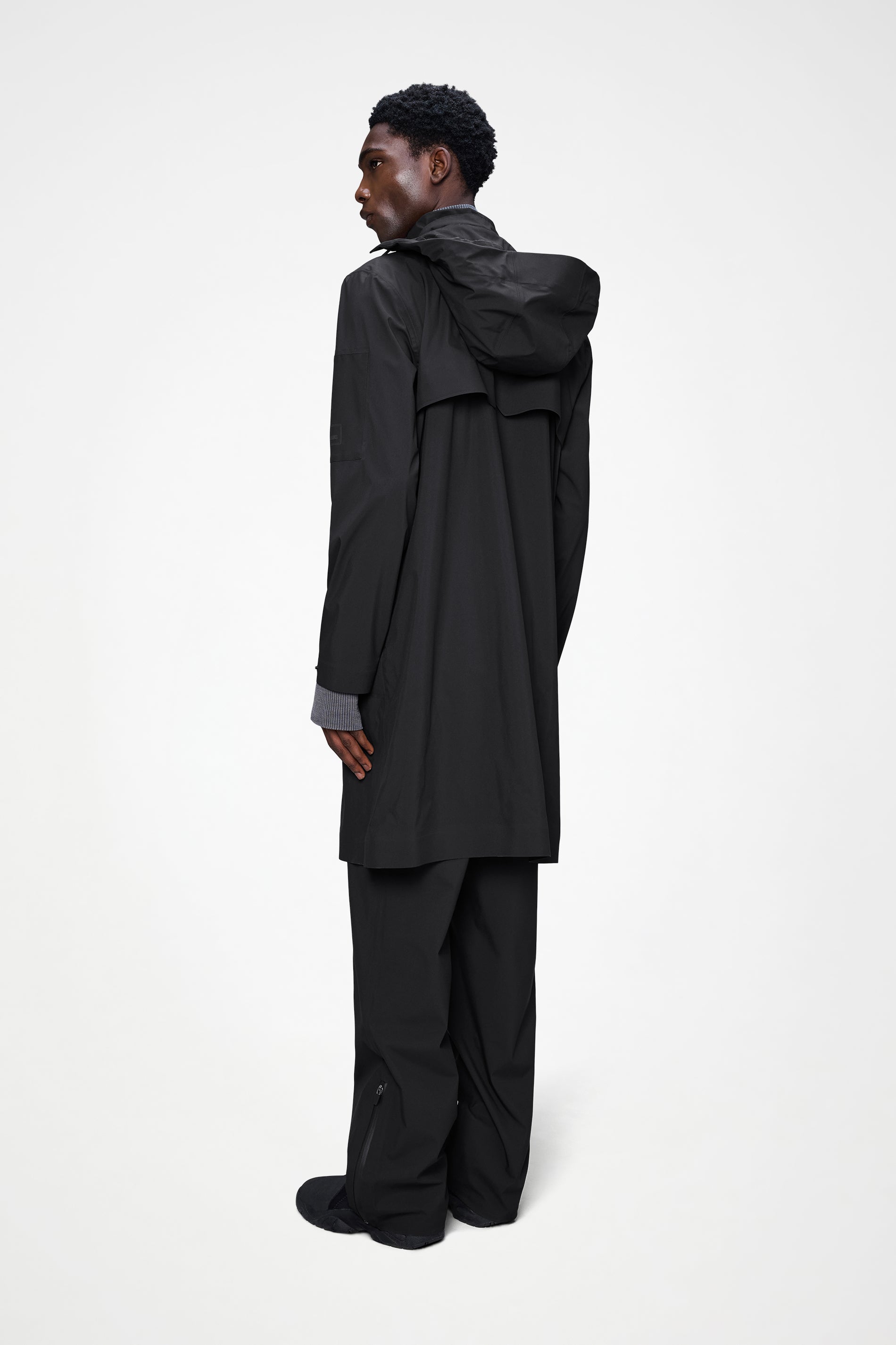 RAINS Suva Hardshell Coat Black Jacket