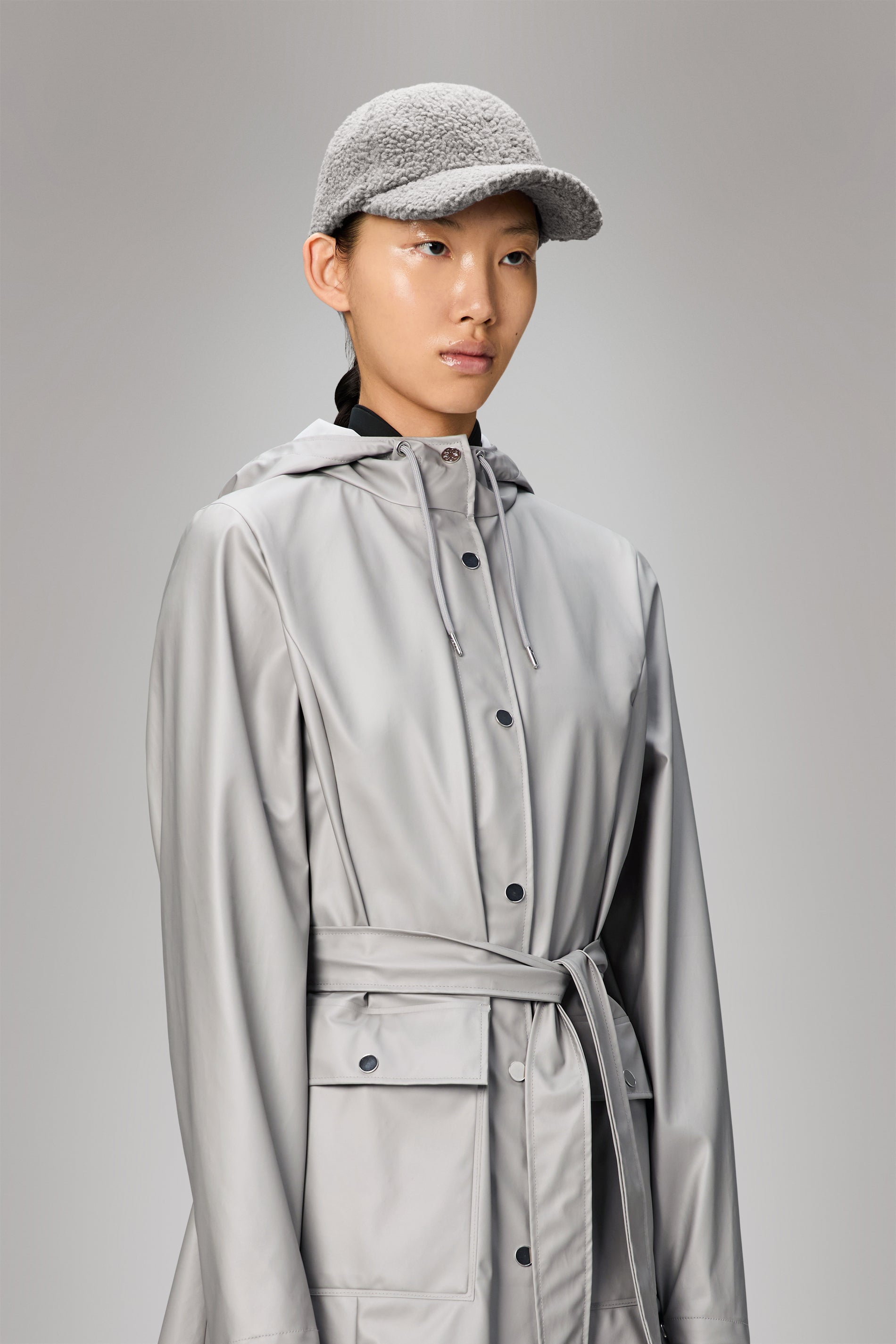 RAINS Fleece Cap Grey Headwear