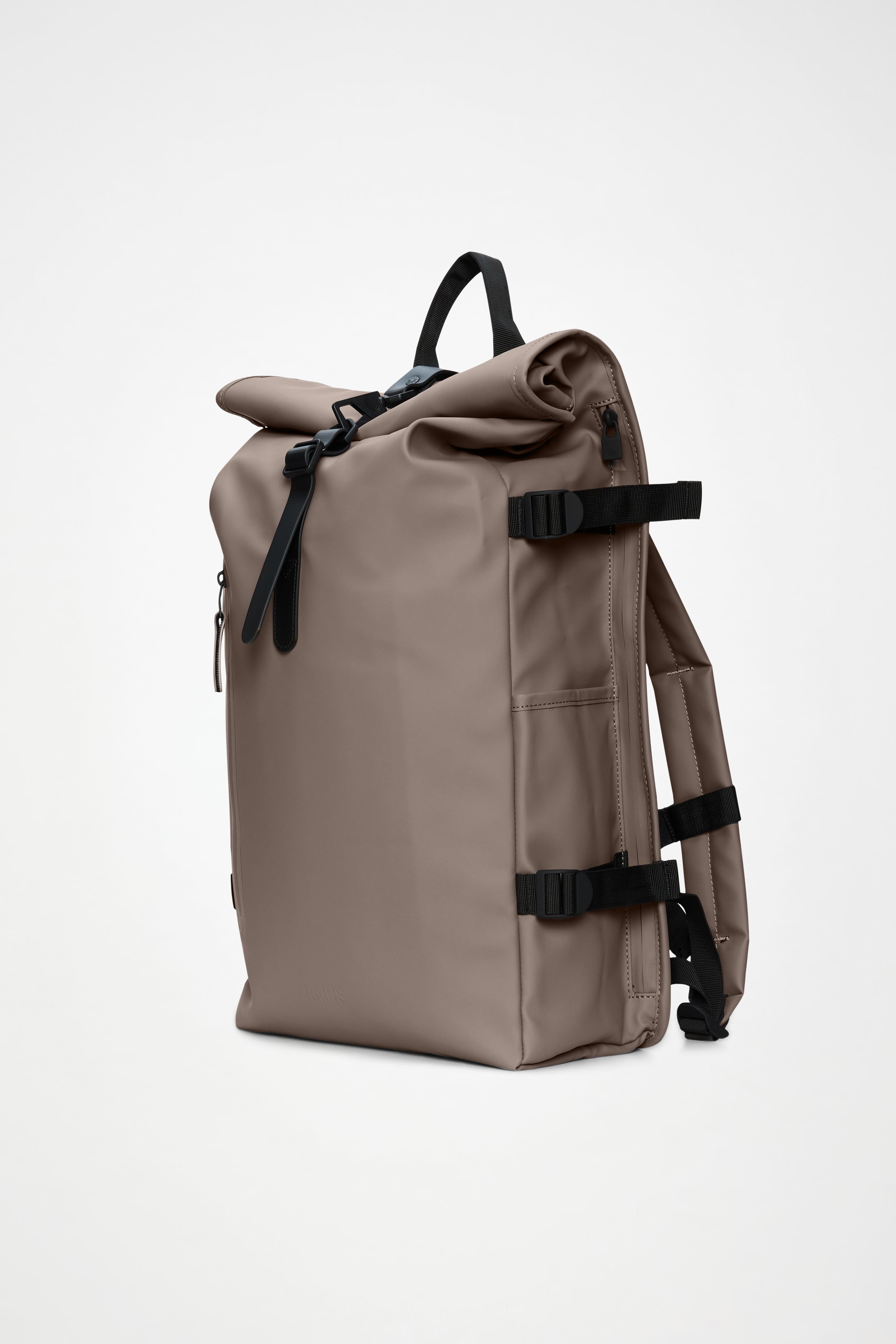 RAINS Rolltop Rucksack Large Cinder 28L H63 x D14 x W32 cm Backpack